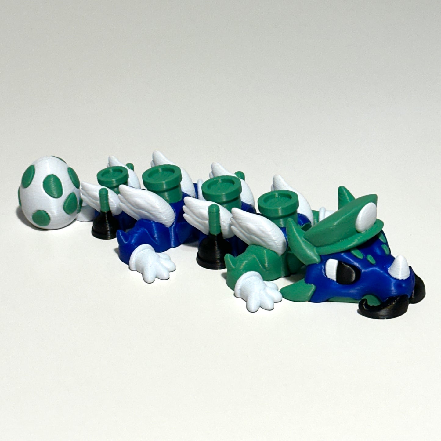 Mini Plumber Dragon - 3D Printed Articulating Figure