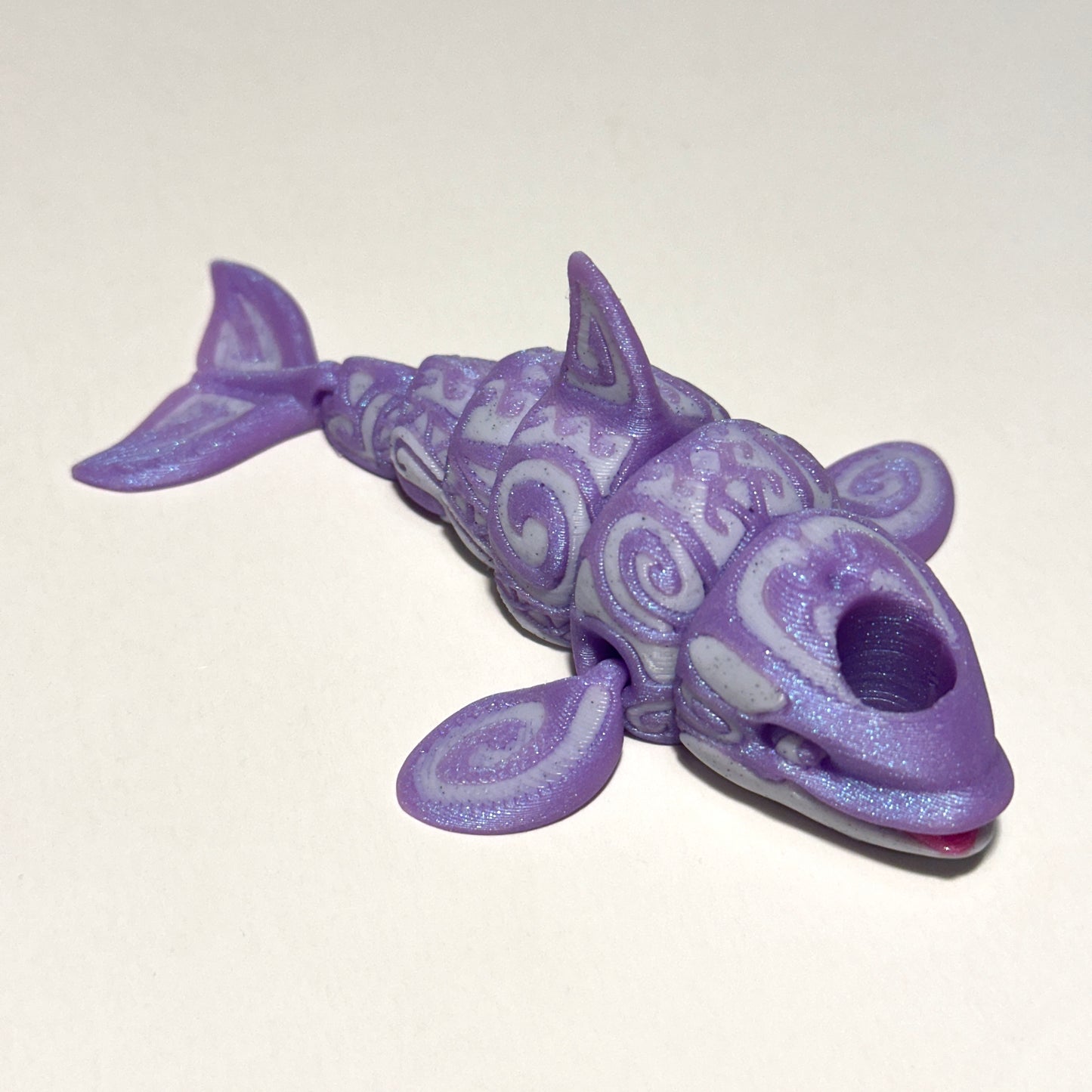 Tattooed Orca - 3D Printed Articulating Figurine