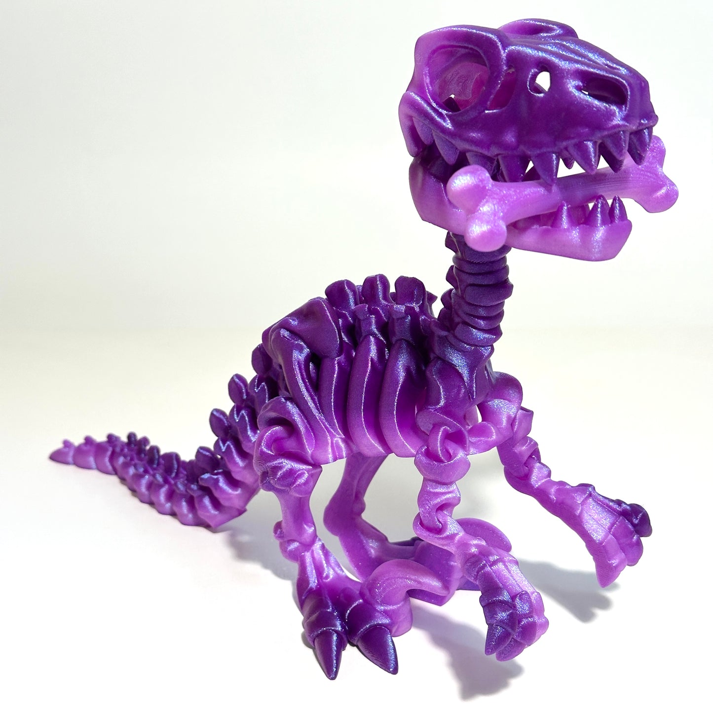 Giant Flexi Skeleton Raptor - 3D Printed Articulating Figure