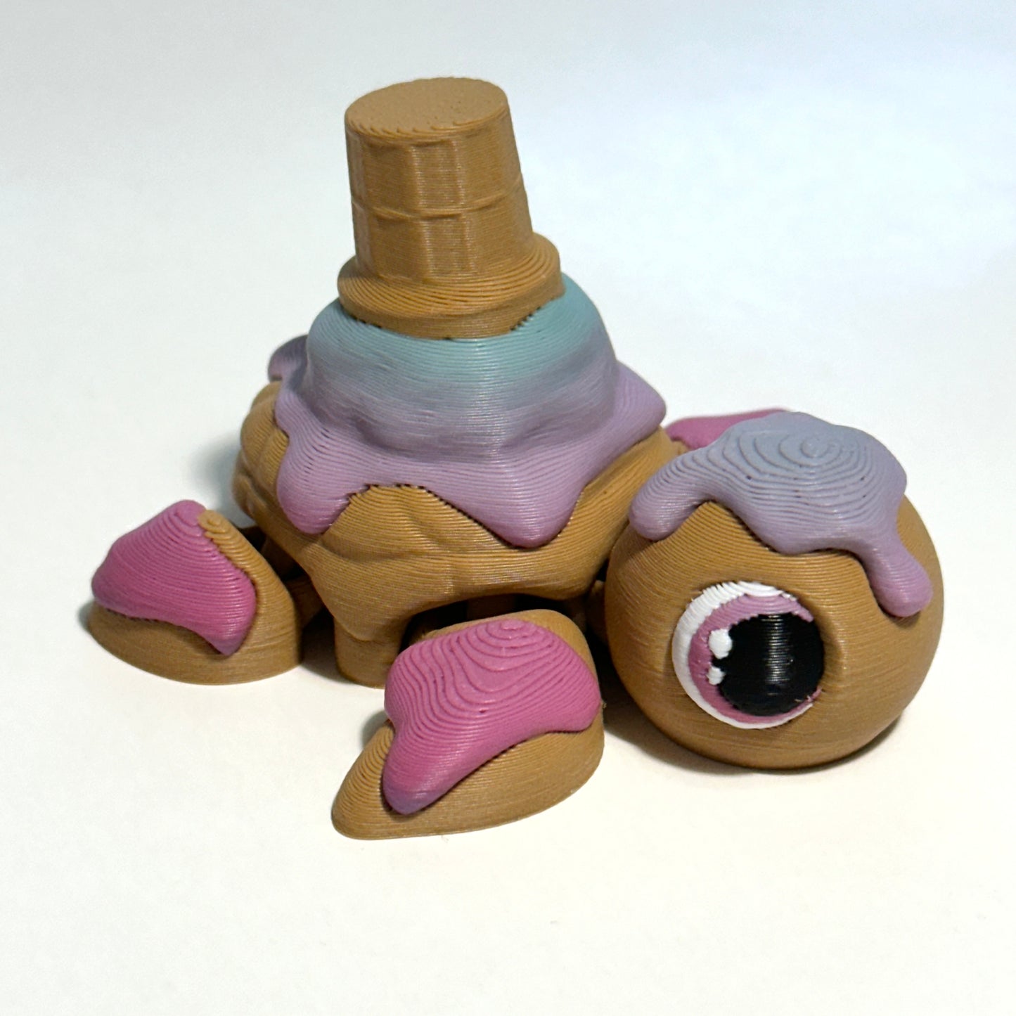 Ice Cream Turtle - 3D Printed Articulating Figure