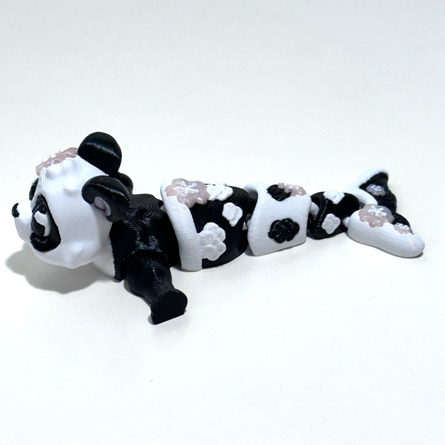Panda Mermaid - 3D Printed Articulating Figure