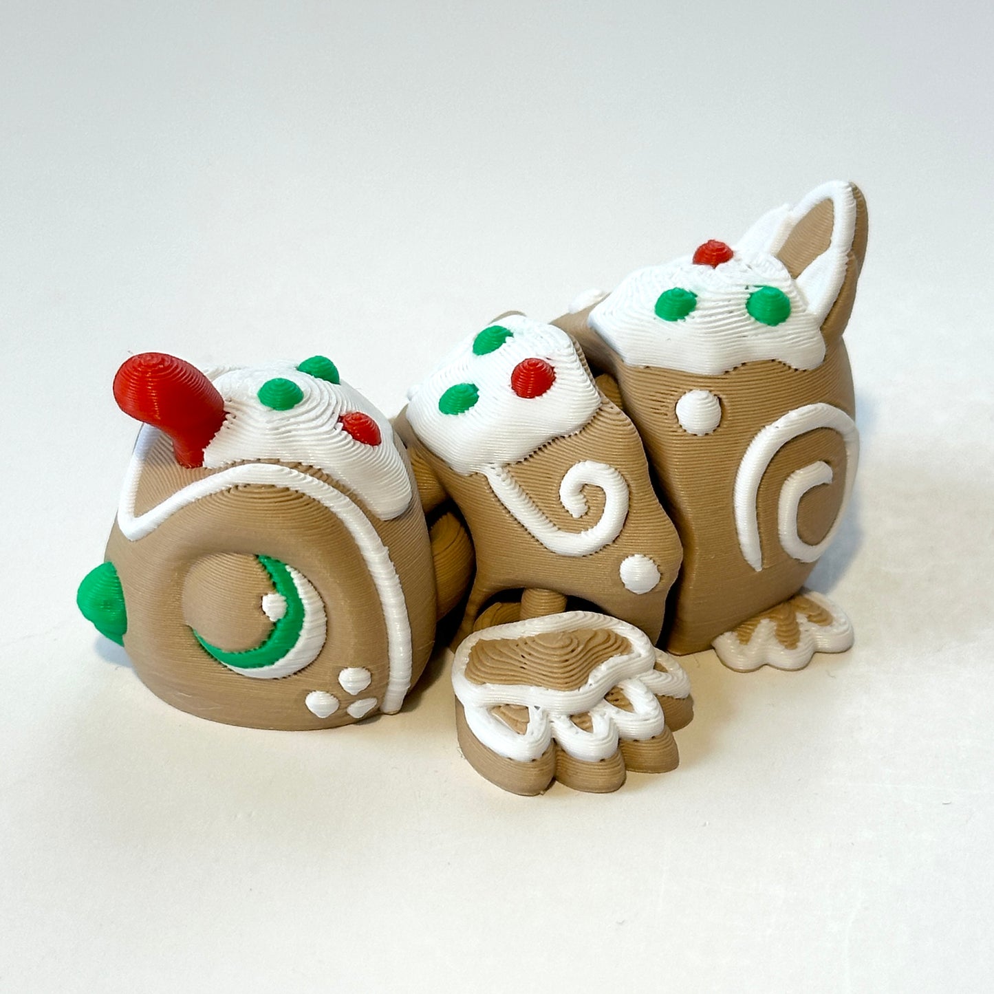 Gingerbread Quail - 3D Printed Articulating Figure