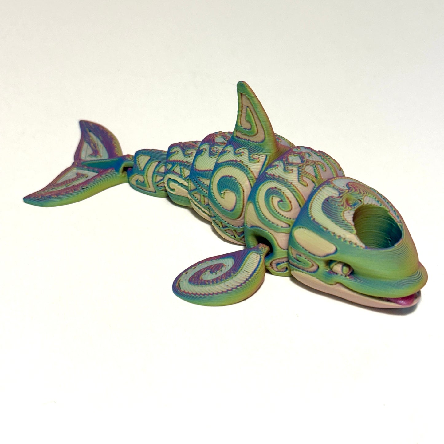 Tattooed Orca - 3D Printed Articulating Figurine