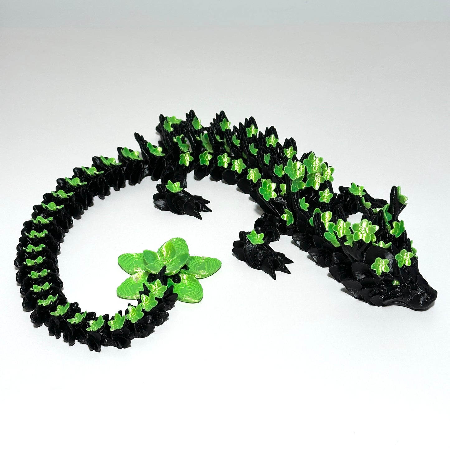 Large Cherry Blossom Dragon - 3D Printed Articulating Figurine