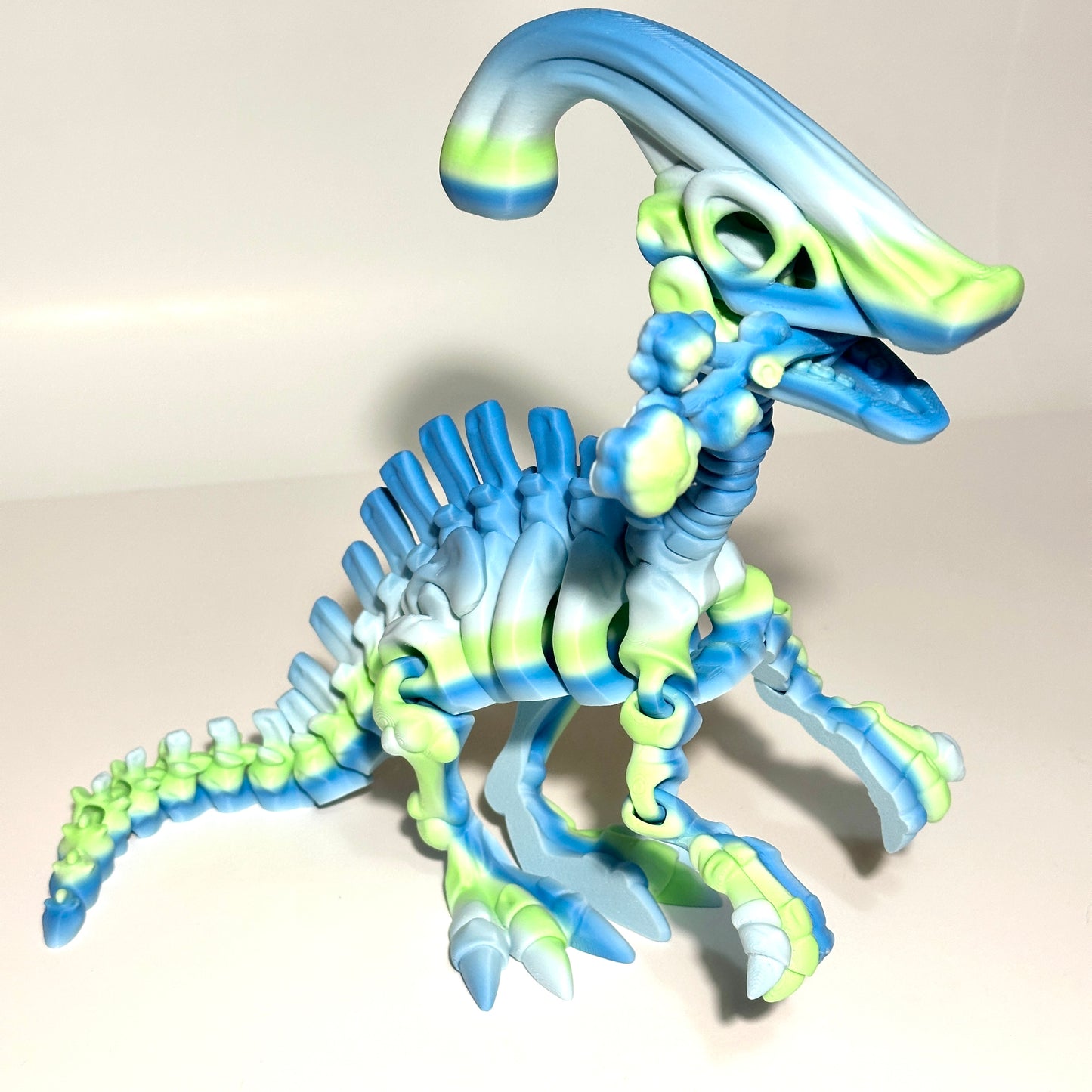 Skeleton Parasaurolophus - 3D Printed Articulating Figure