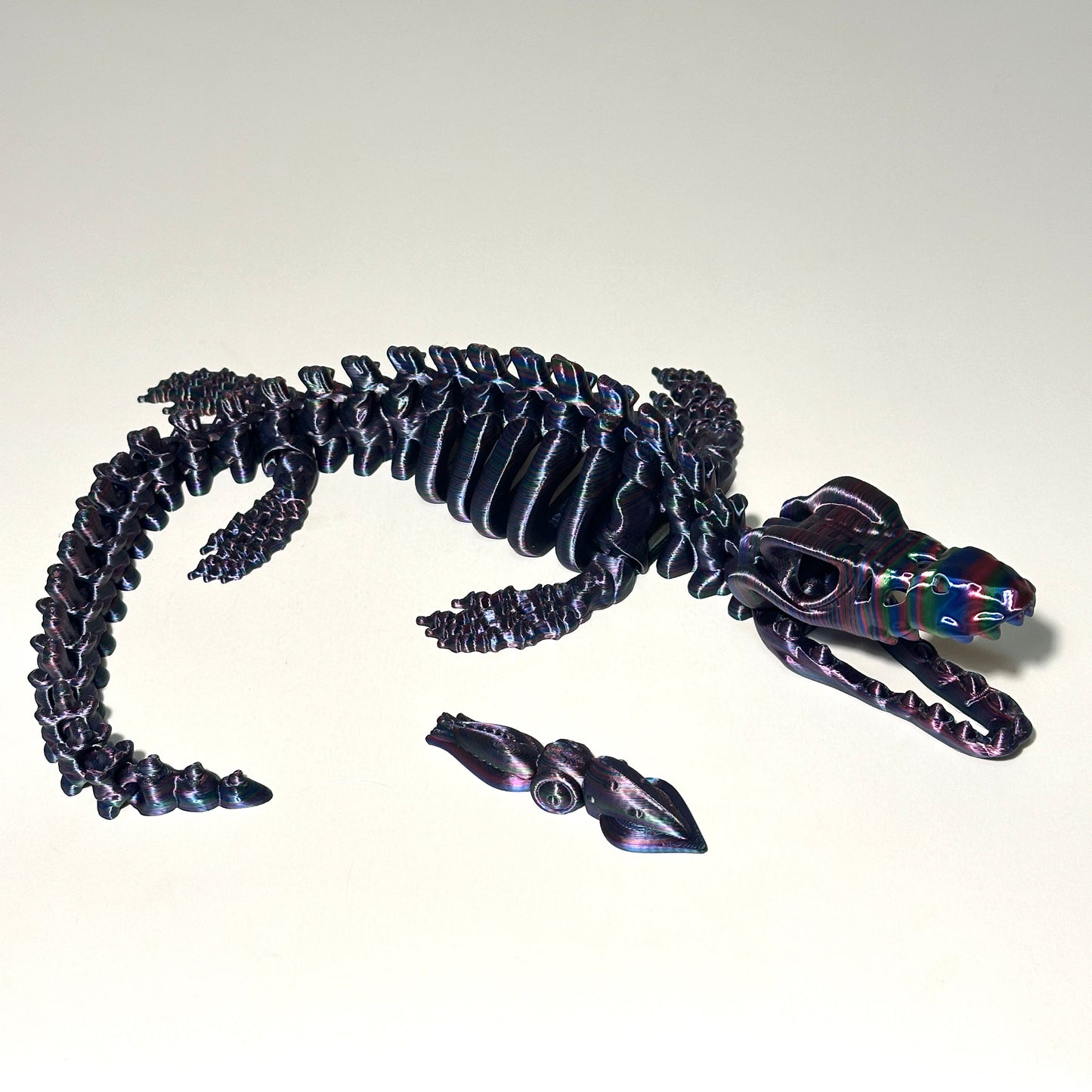 Giant Flexi Skeleton Mosasaurus - 3D Printed Articulating Figure