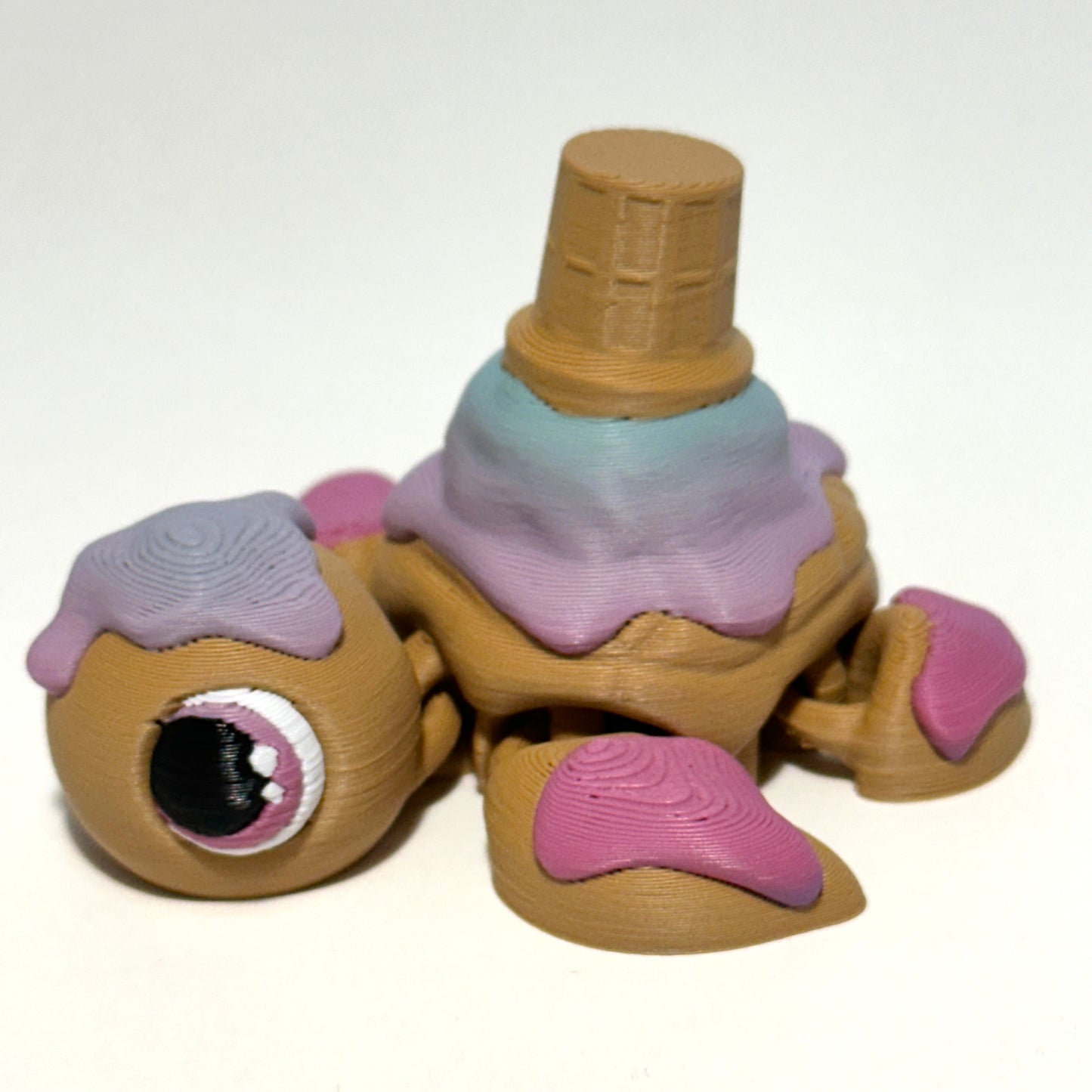 Ice Cream Turtle - 3D Printed Articulating Figure