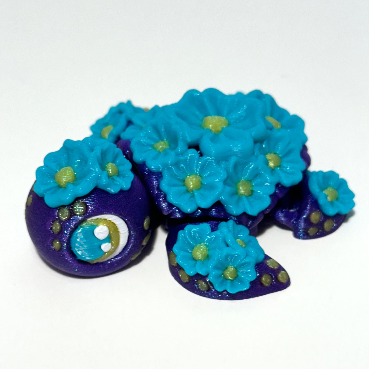 Cherry Blossom Turtle - 3D Printed Articulating Figure