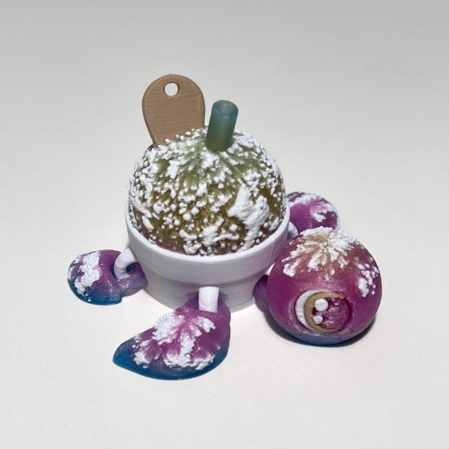 Snow Cone Turtle - 3D Printed Articulating Figure