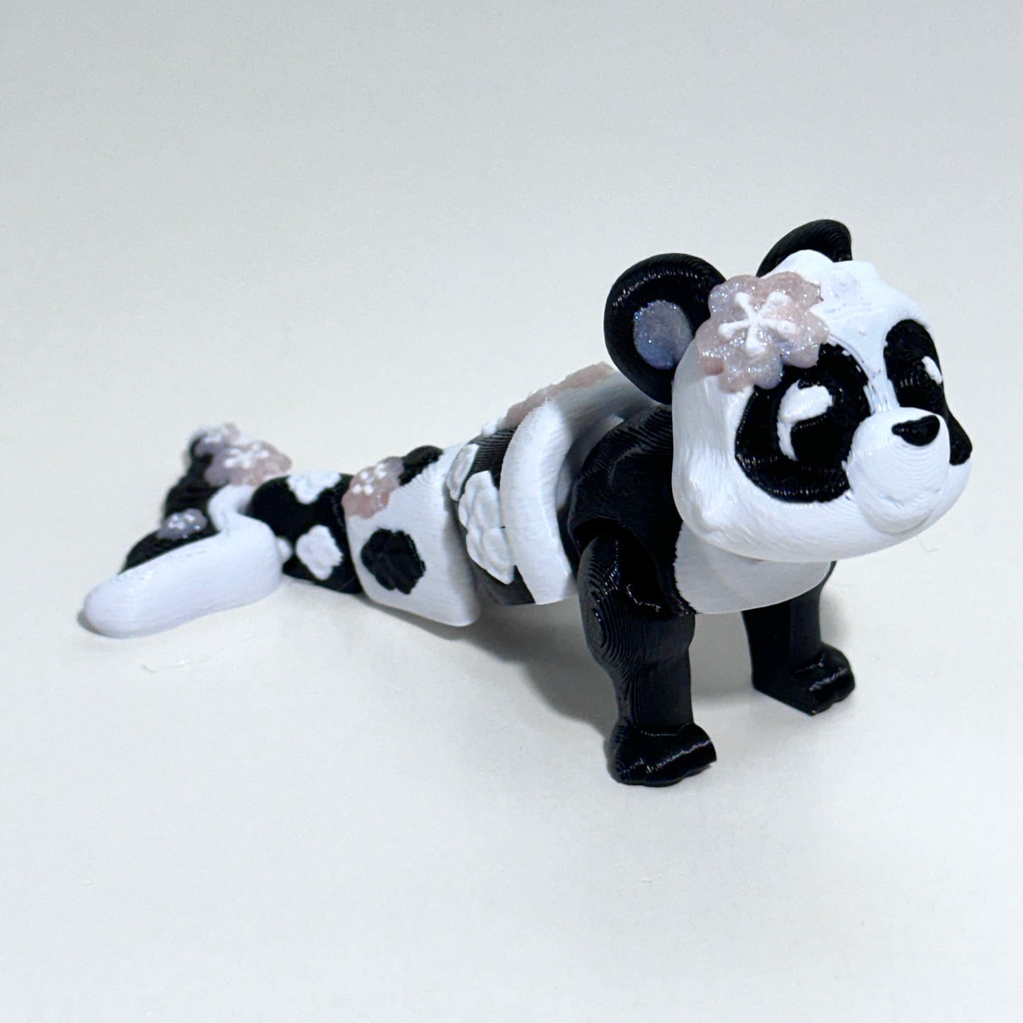 Panda Mermaid - 3D Printed Articulating Figure