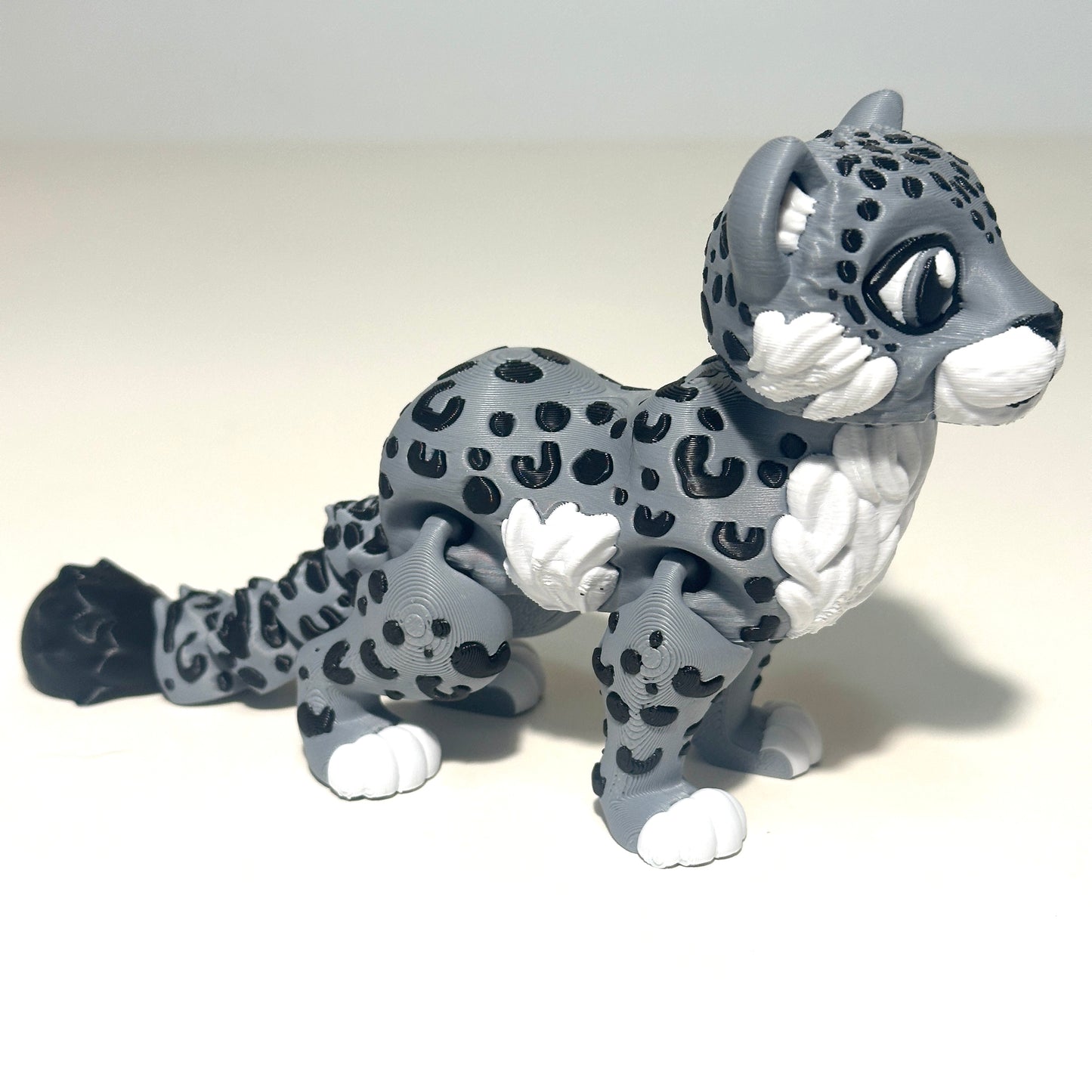 Flexi Snow Leopard - 3D Printed Articulating FIgure