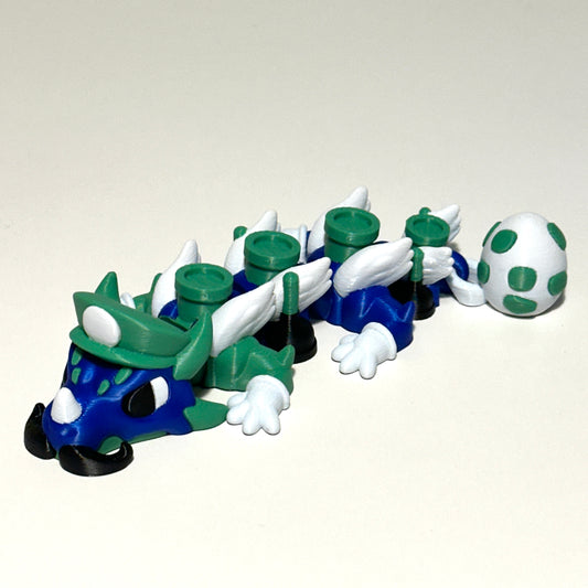 Mini Plumber Dragon - 3D Printed Articulating Figure