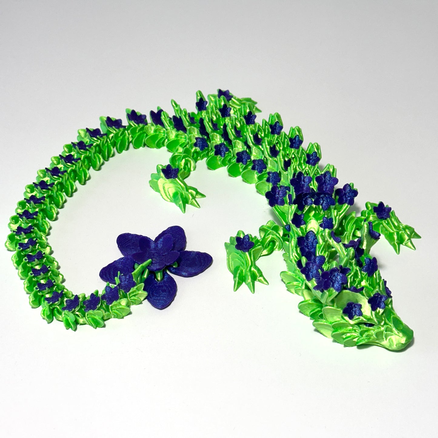 Large Cherry Blossom Dragon - 3D Printed Articulating Figurine