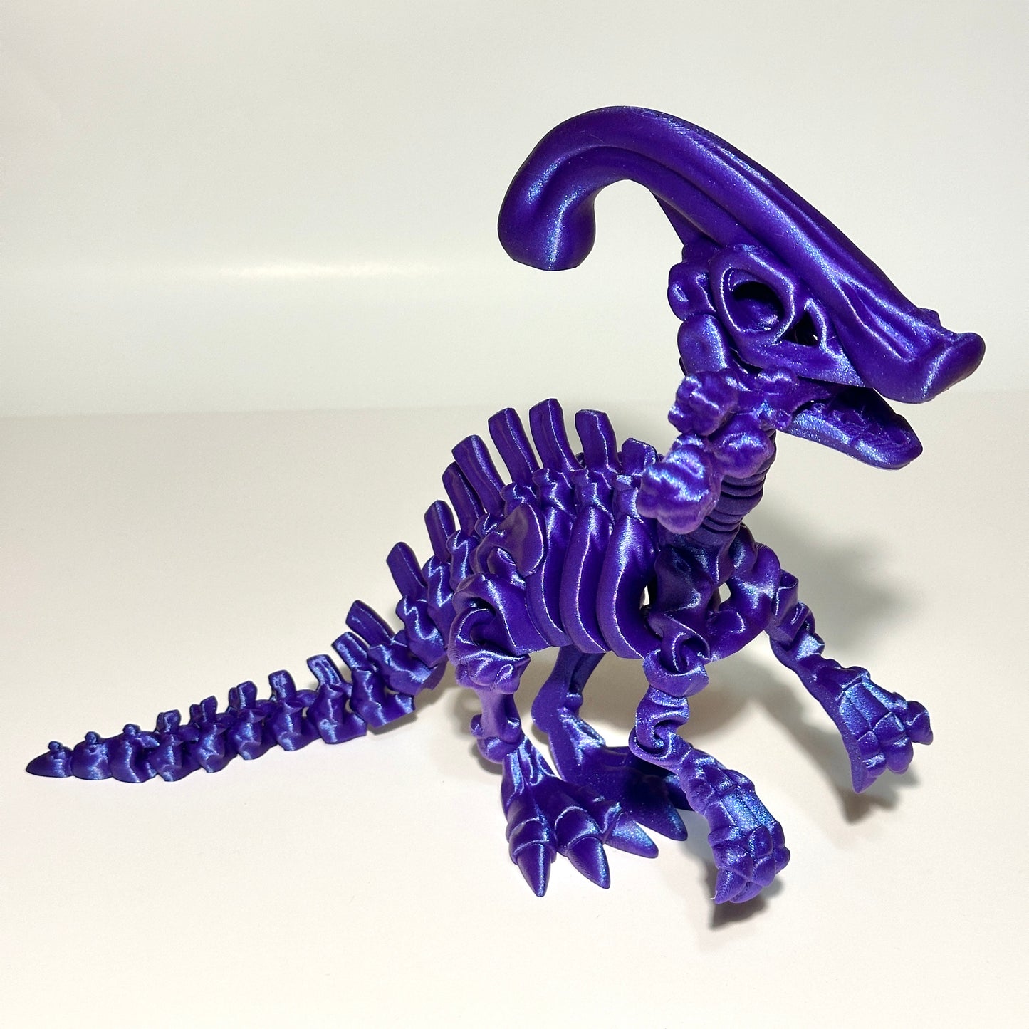 Skeleton Parasaurolophus - 3D Printed Articulating Figure