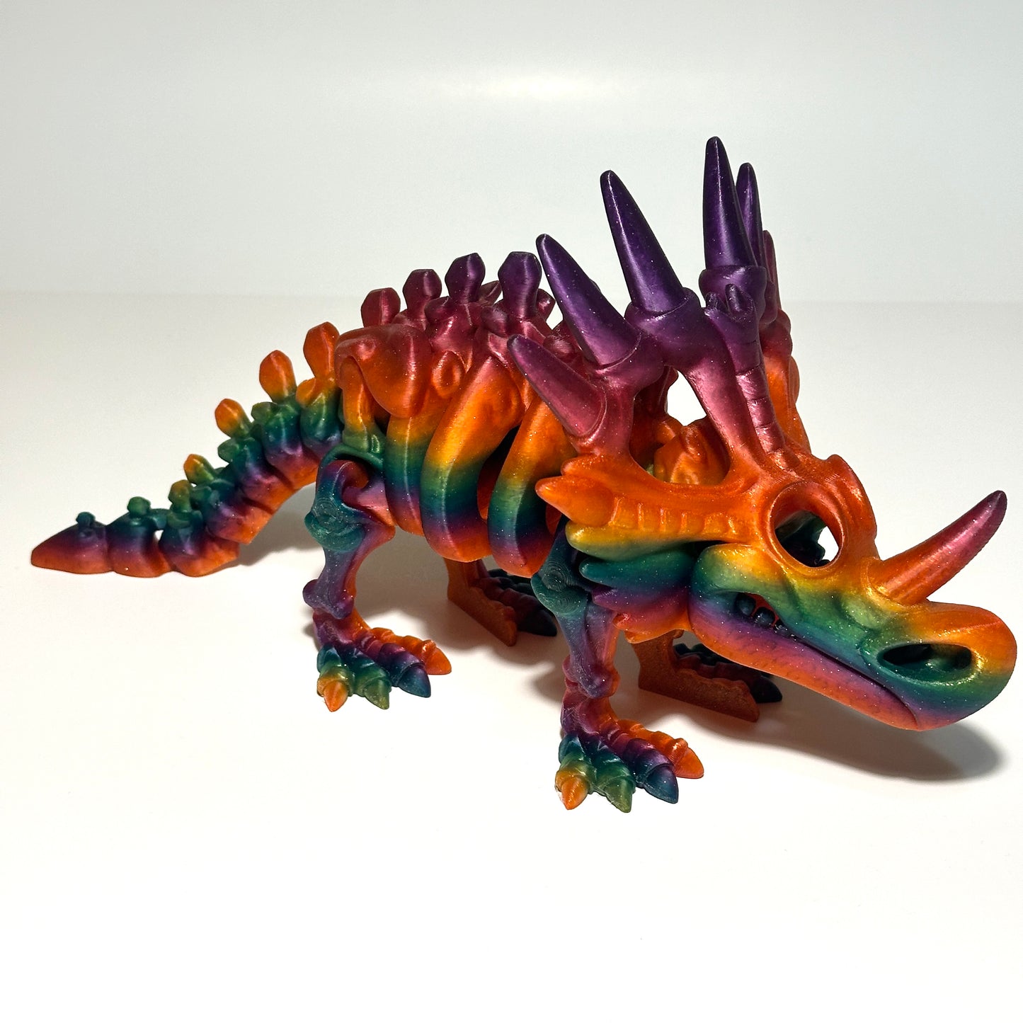 Flexi Skeleton Styracosaurus - 3D Printed Articulating Figure
