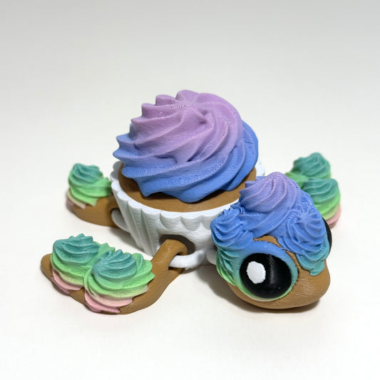 Cupcake Turtle - 3D Printed Articulating Figure