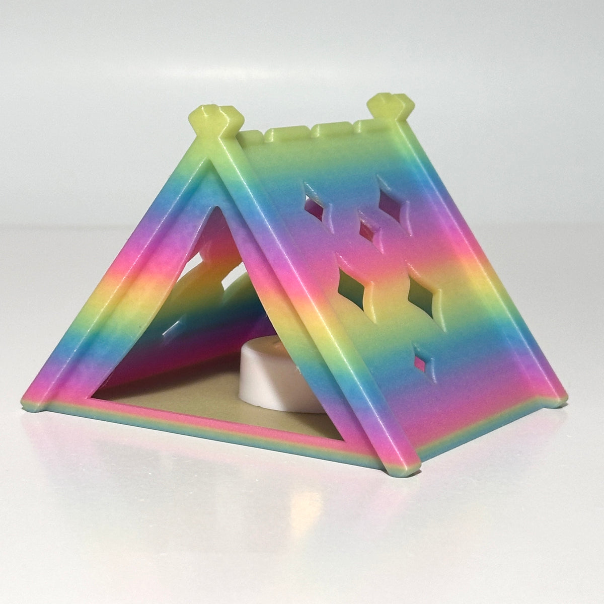 Tea Light Tent (Tea Light Not Included) - 3D Printed Figure