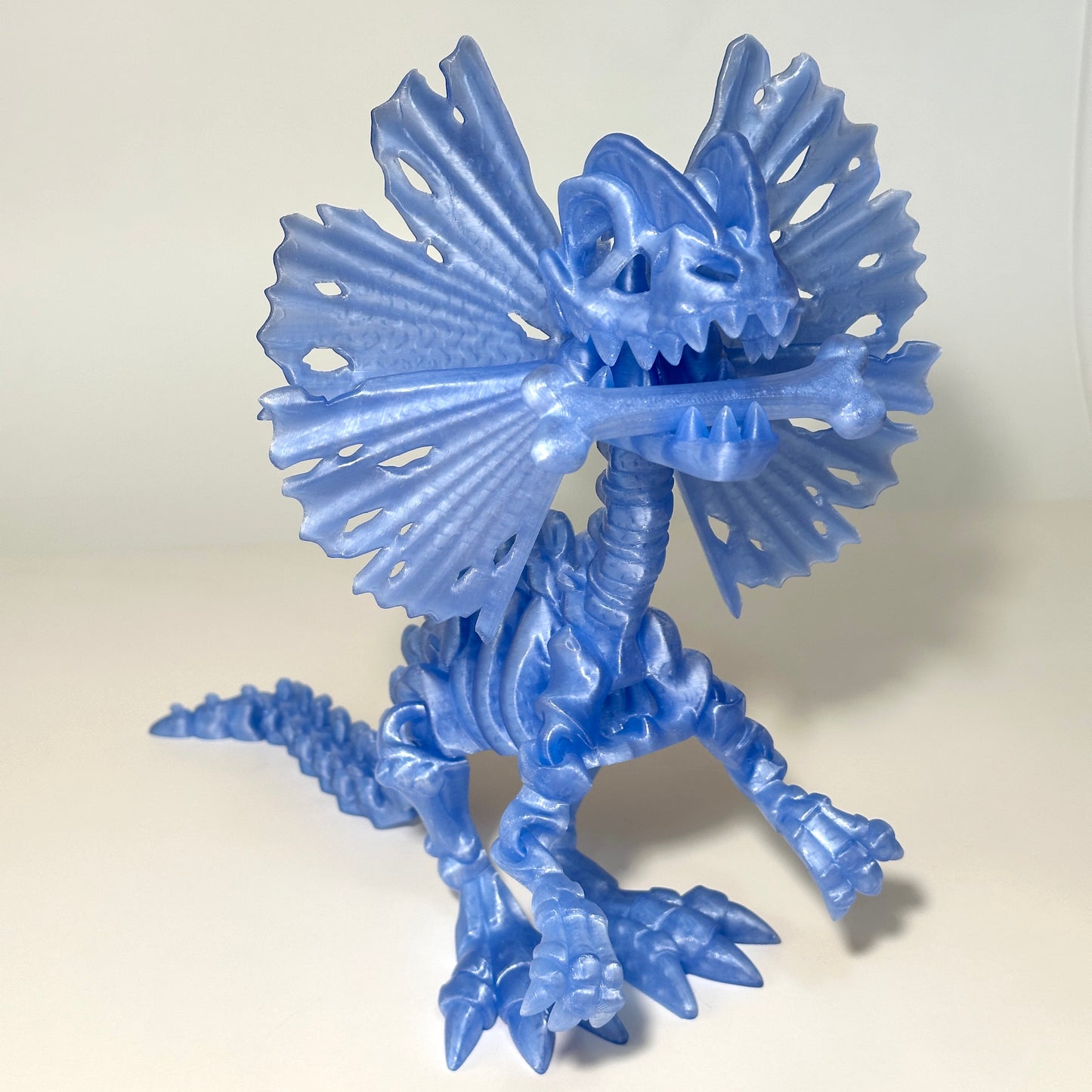 Giant Skeleton Dilophosaurus - 3D Printed Articulating Figure