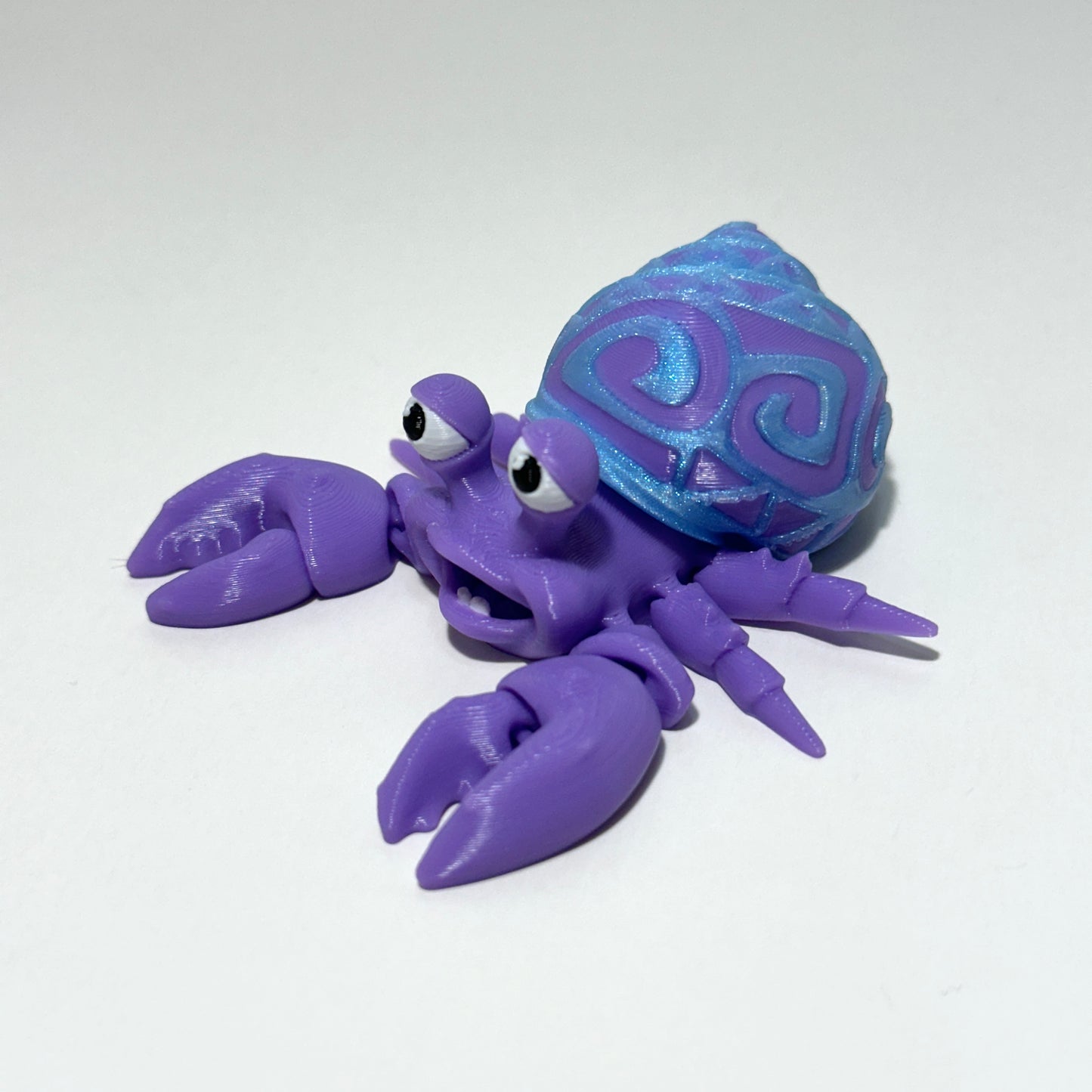 Tattooed Hermit Crab - 3D Printed Articulating Figure