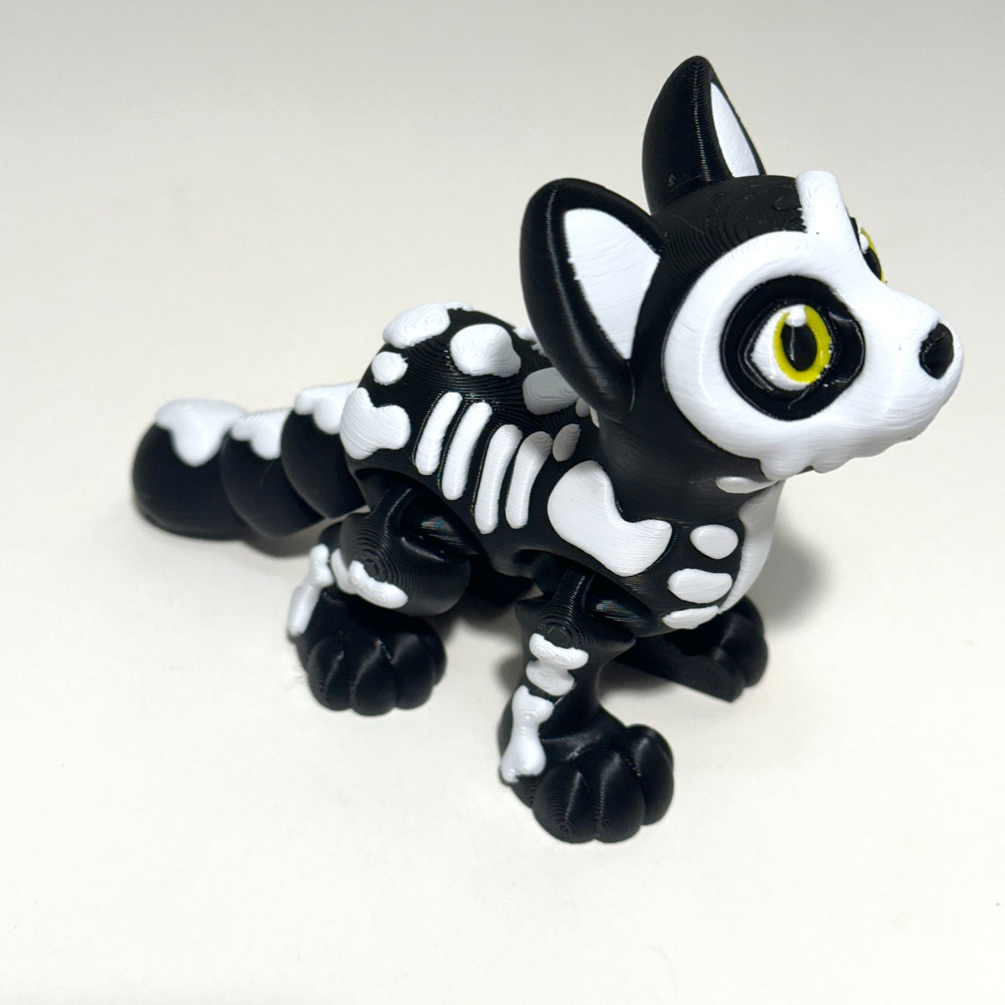 Skeleton Cat - 3D Printed Articulating FIgure