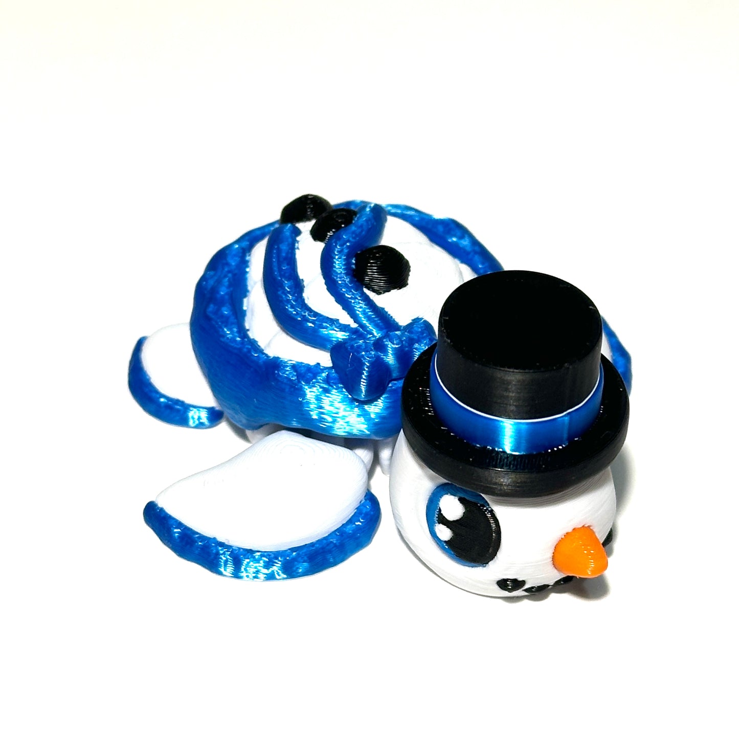 Snowman Turtle - 3D Printed Articulating Figure