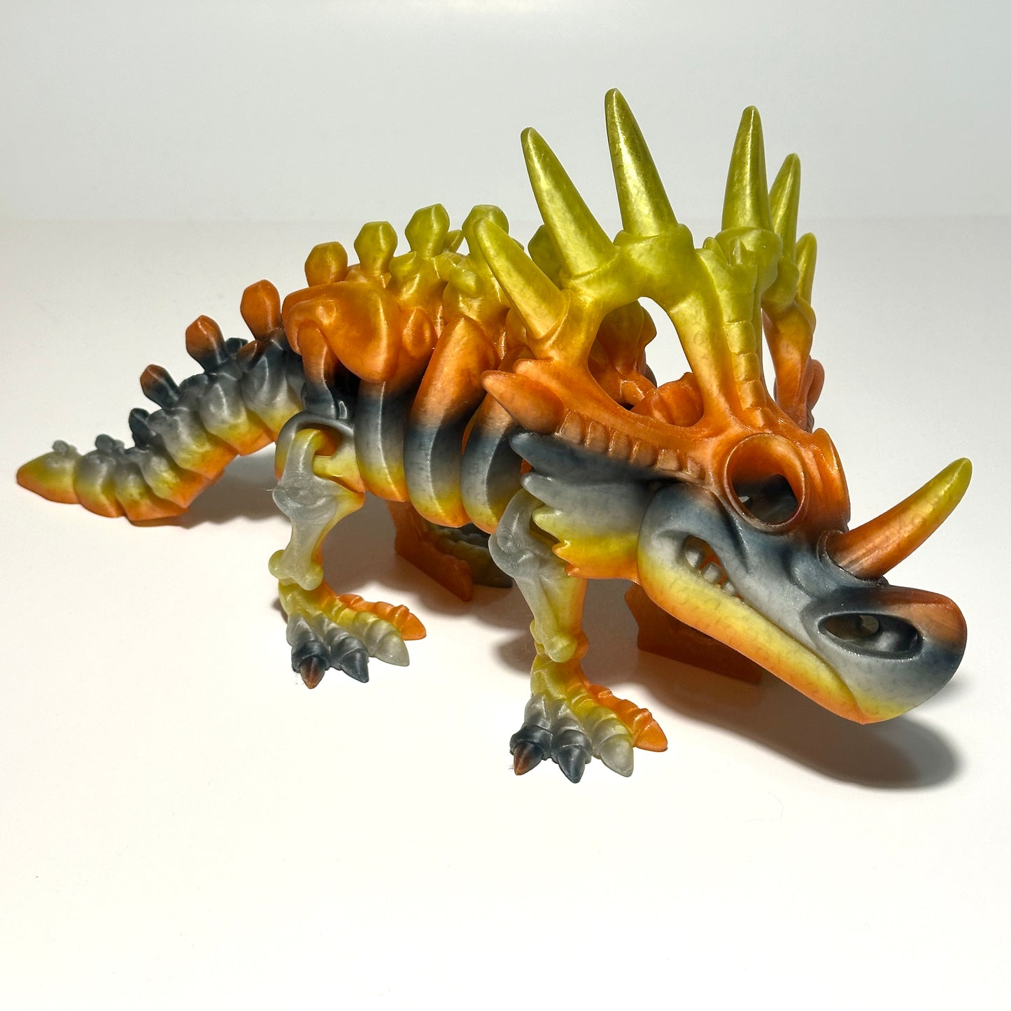 Flexi Skeleton Styracosaurus - 3D Printed Articulating Figure