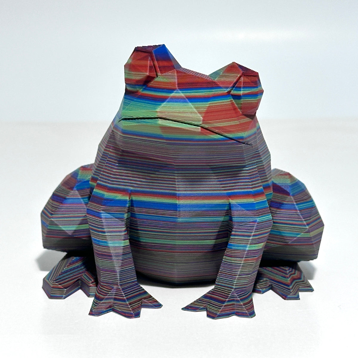 Low Poly Frog - 3D Printed Figure