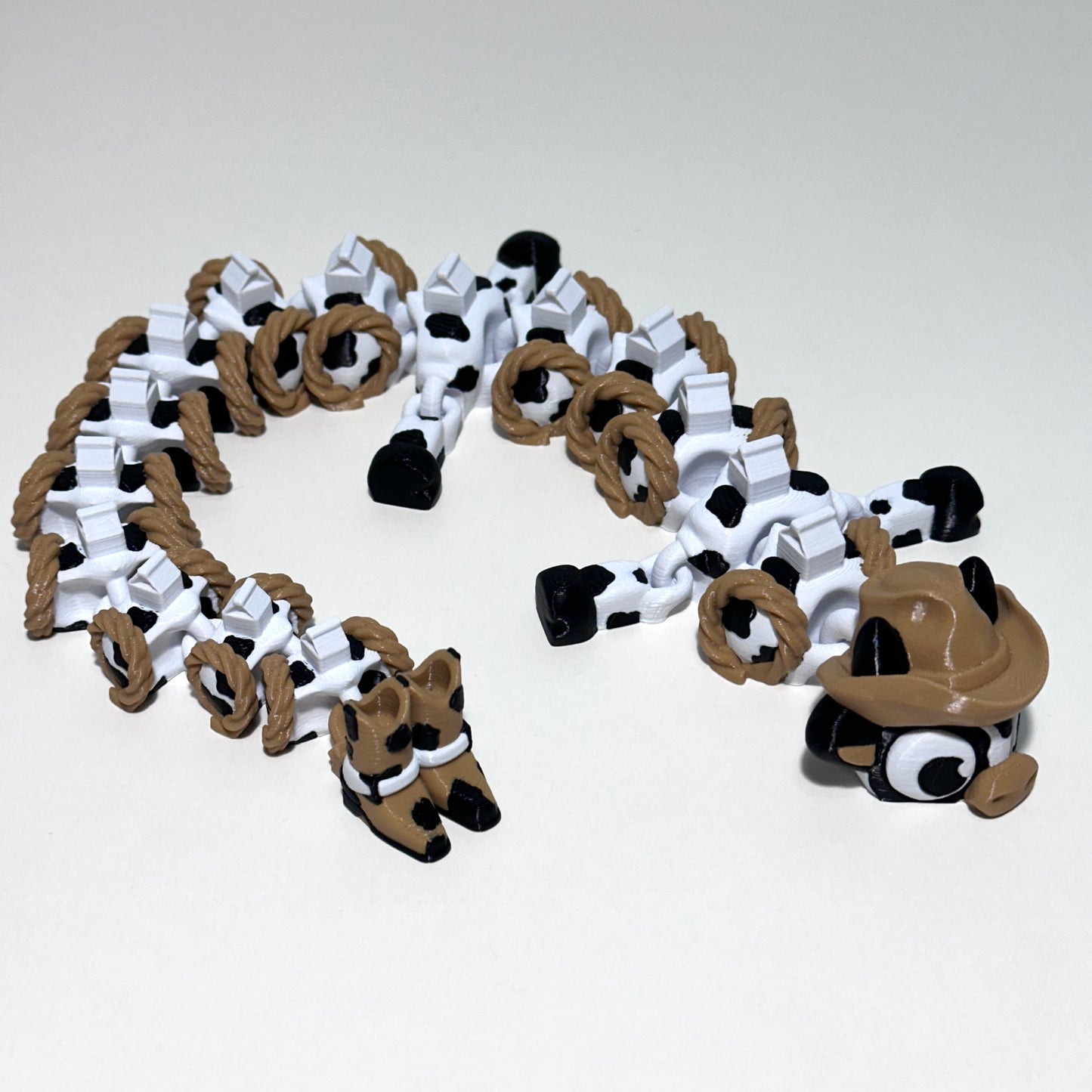 Cowboy Cow Dragon - 3D Printed Articulating Figure