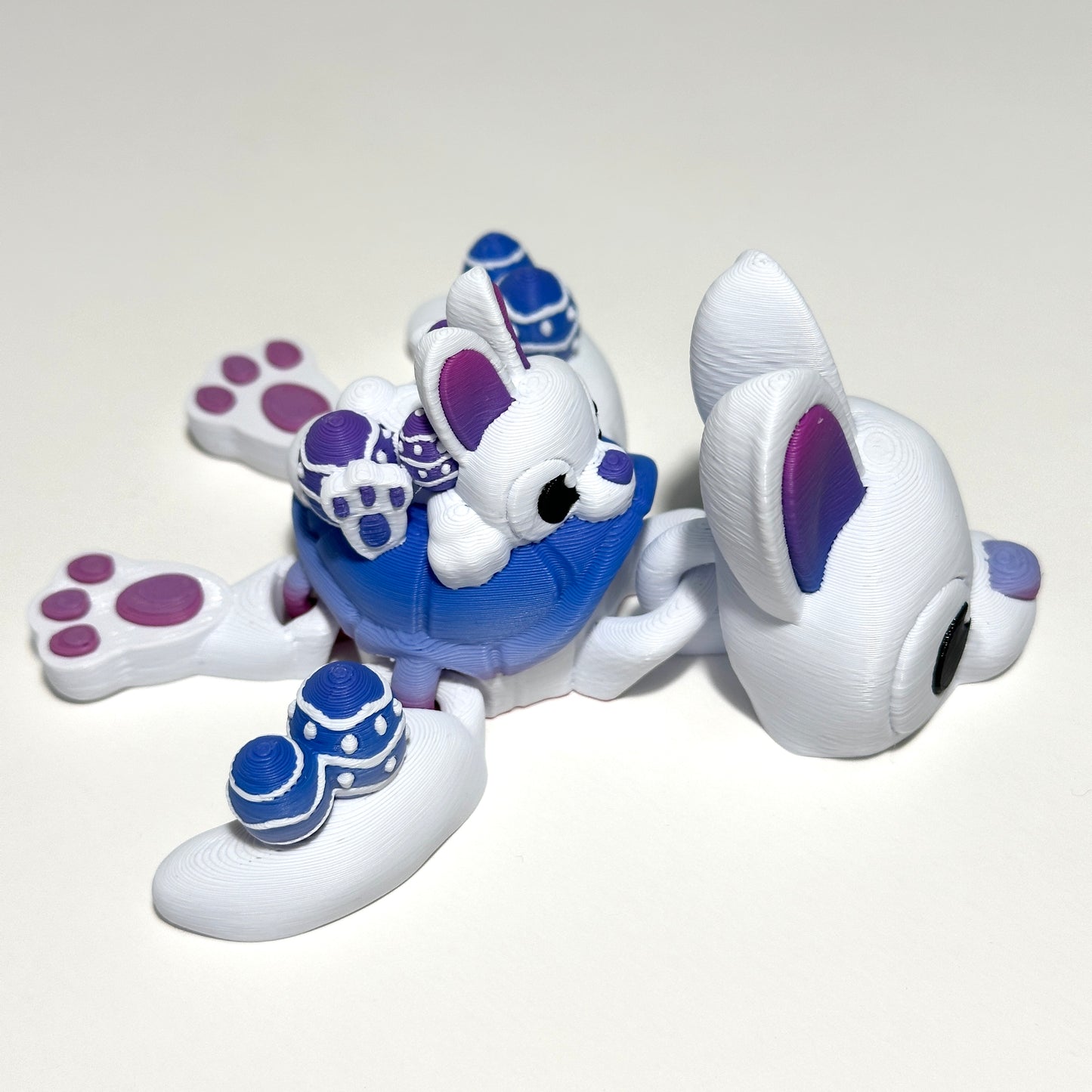 Easter Bunny Turtle - 3D Printed Articulating Figure
