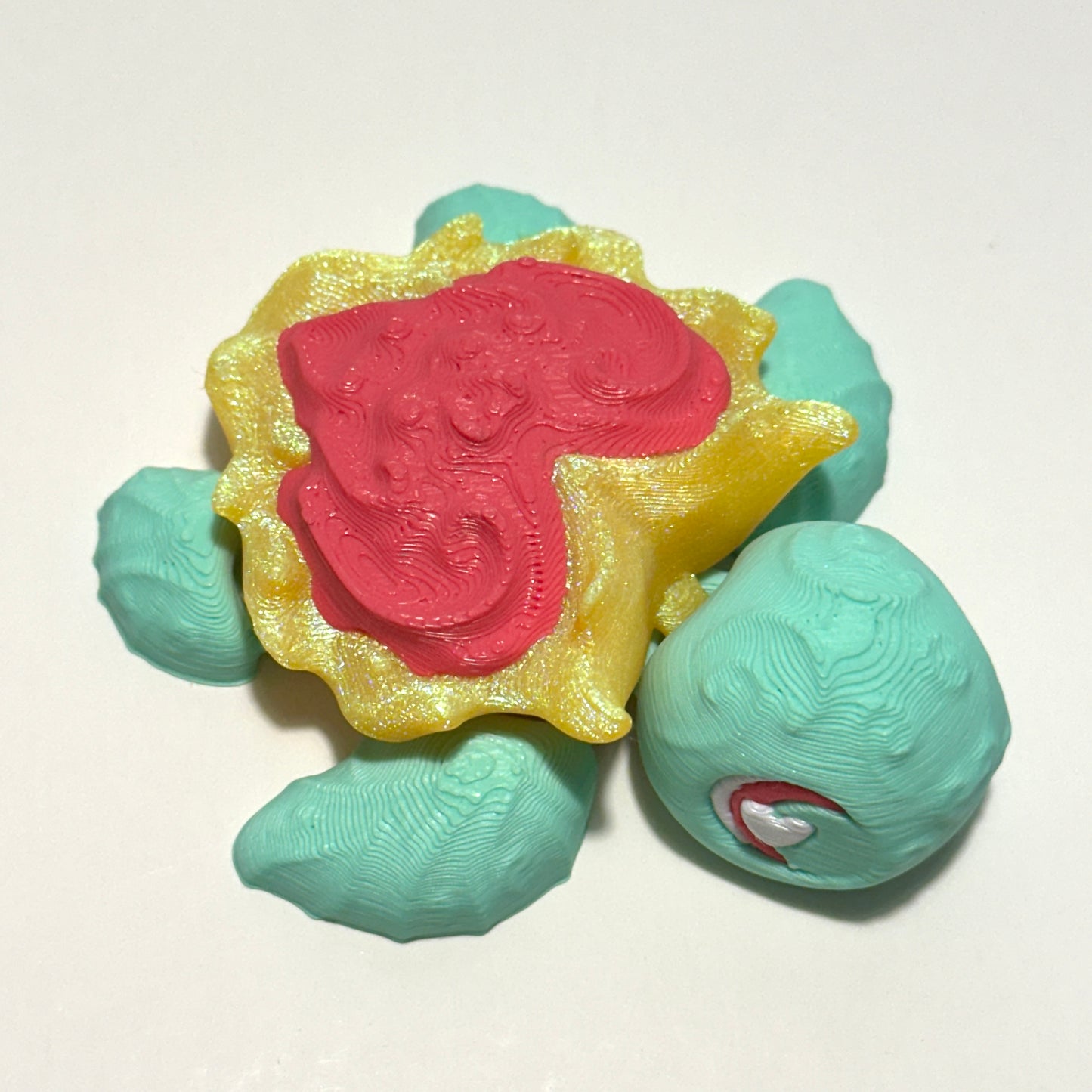 Heart Turtle - 3D Printed Articulating Figure
