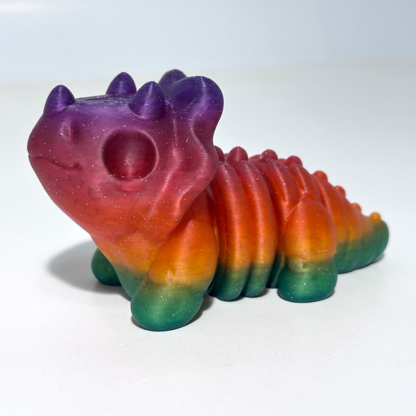 Zou Skeleton Triceratops - 3D Printed Articulating Figure