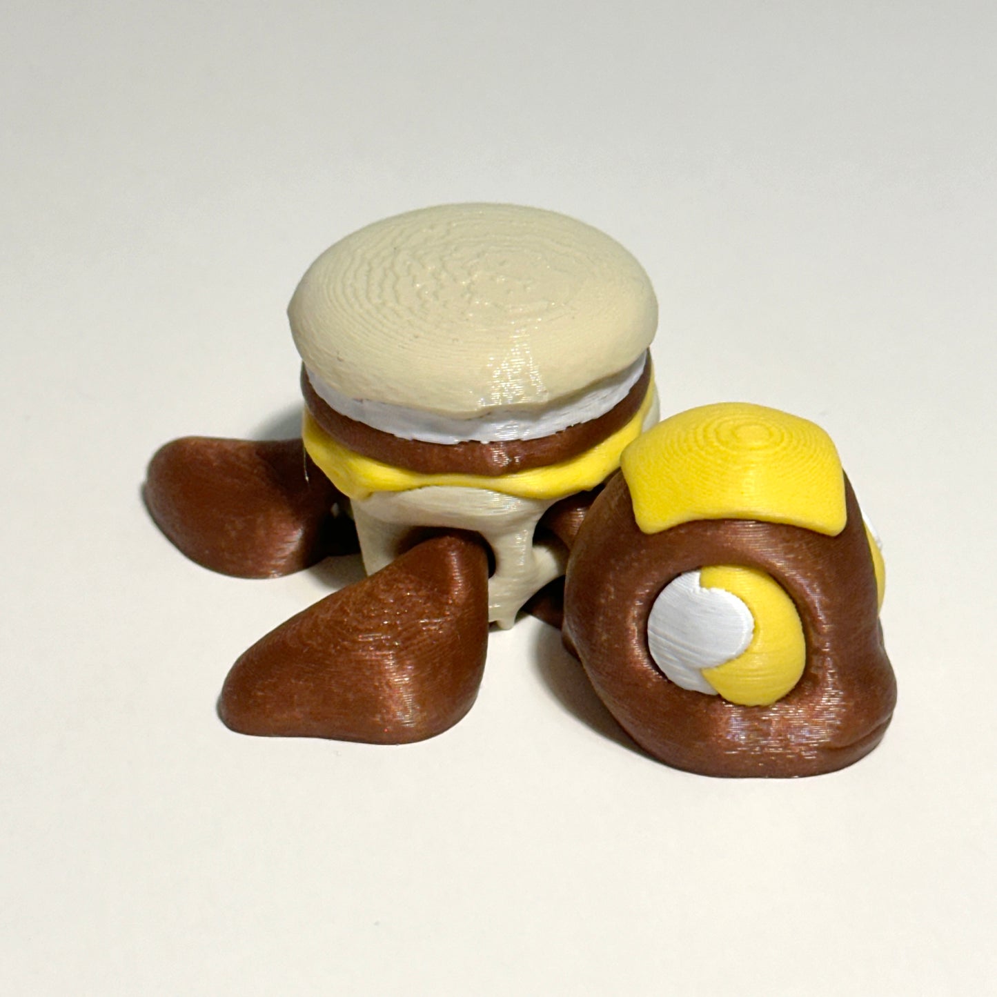 Breakfast Sandwich Turtle - 3D Printed Articulating Figure