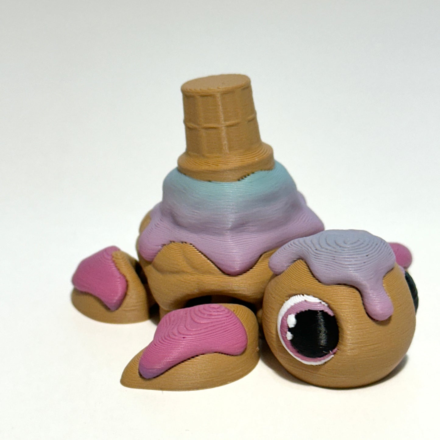 Ice Cream Turtle - 3D Printed Articulating Figure