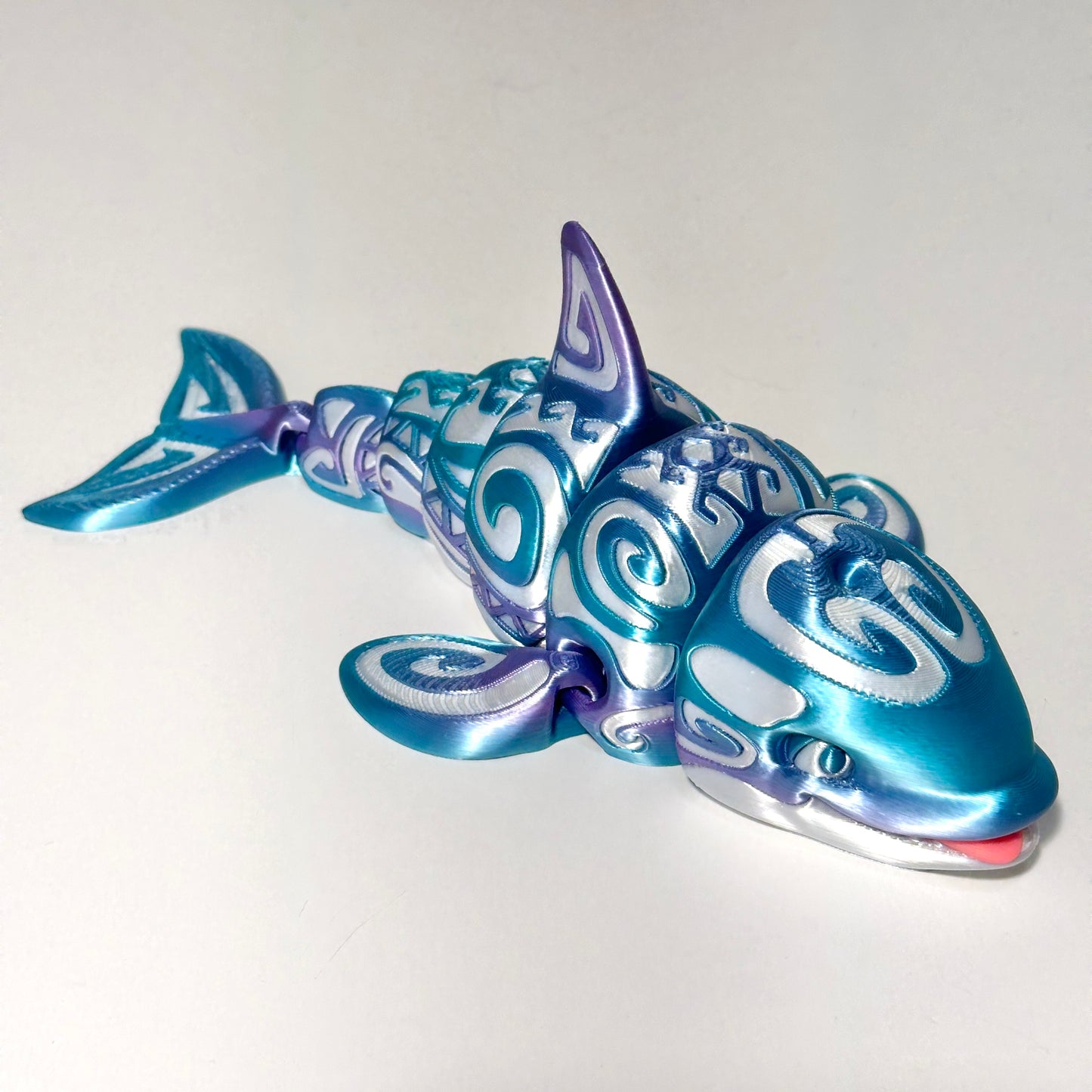 Tattooed Orca - 3D Printed Articulating Figurine