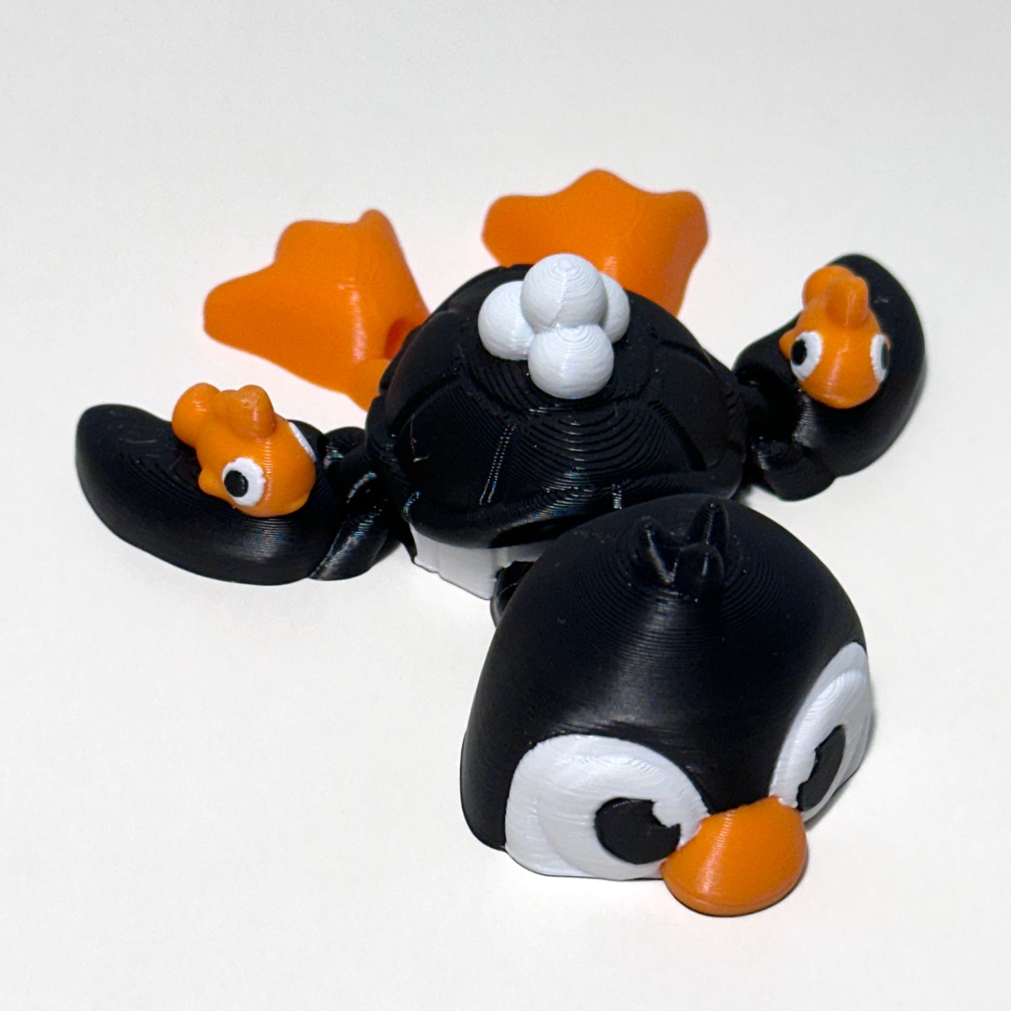 Penguin Turtle - 3D Printed Articulating Figure