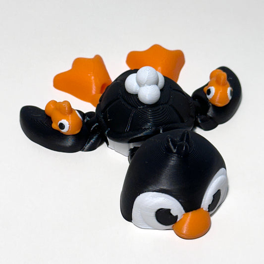 Penguin Turtle - 3D Printed Articulating Figure