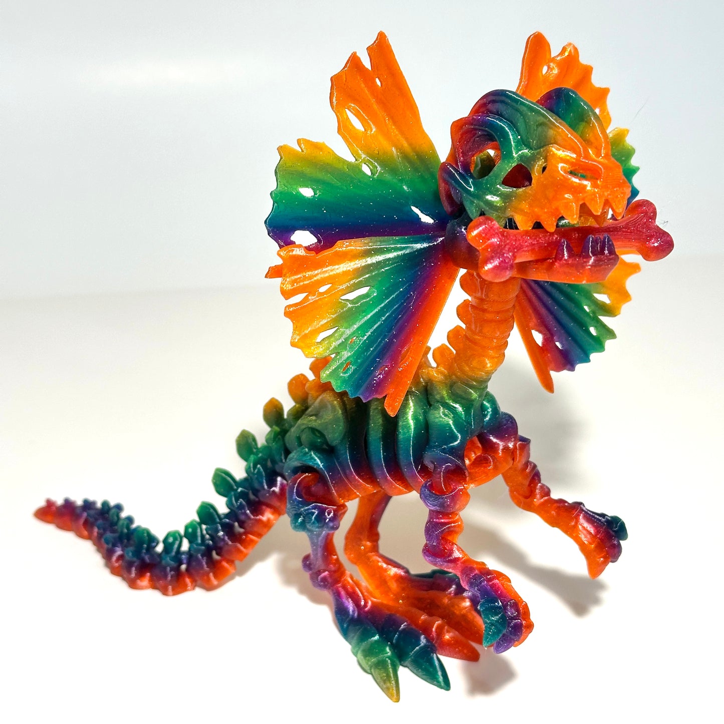 Skeleton Dilophosaurus - 3D Printed Articulating Figure