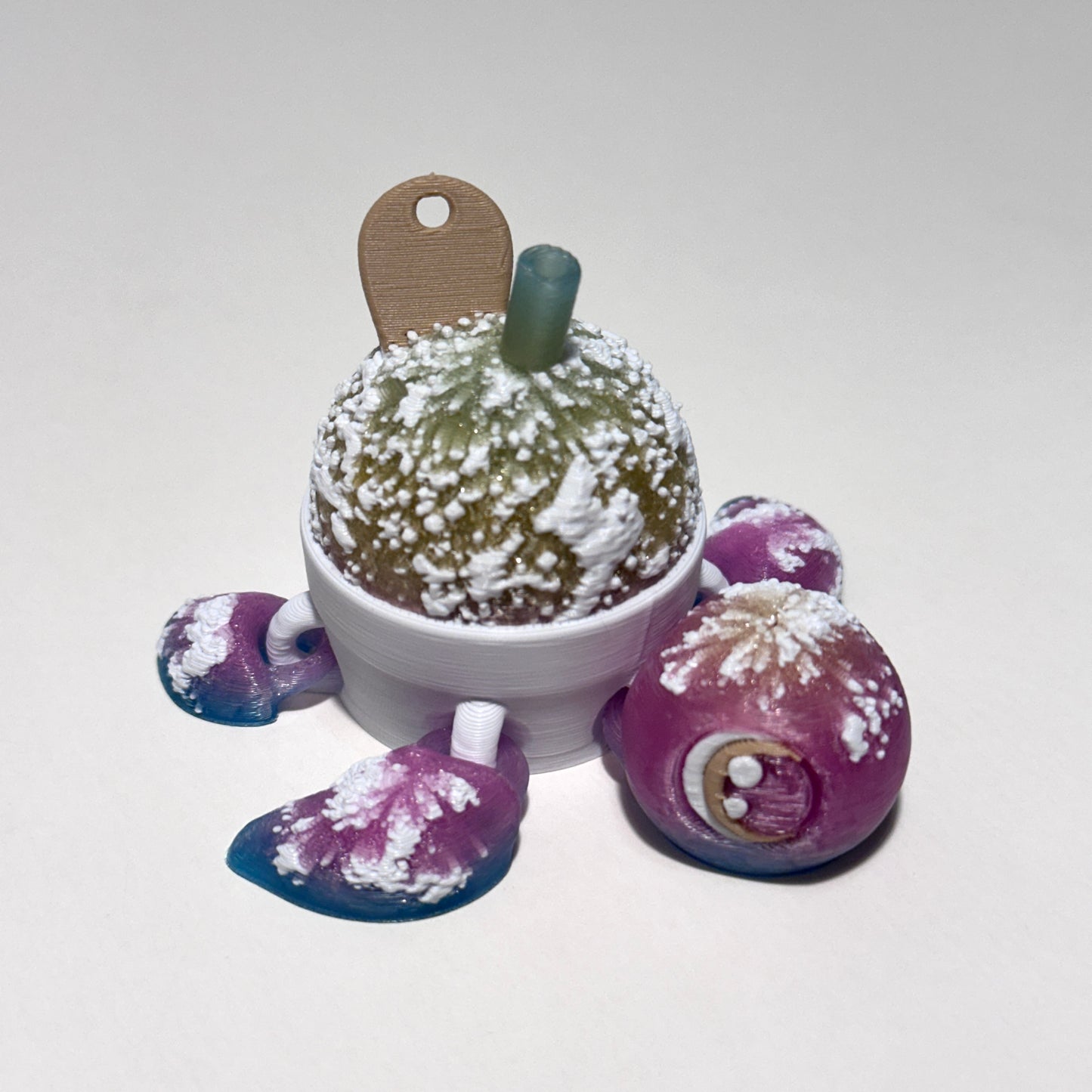 Snow Cone Turtle - 3D Printed Articulating Figure