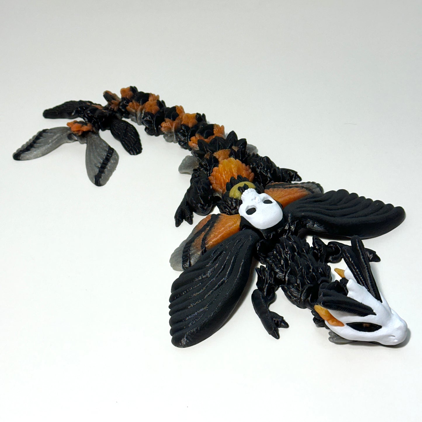 Death Moth Dragon - 3D Printed Articulating Figure