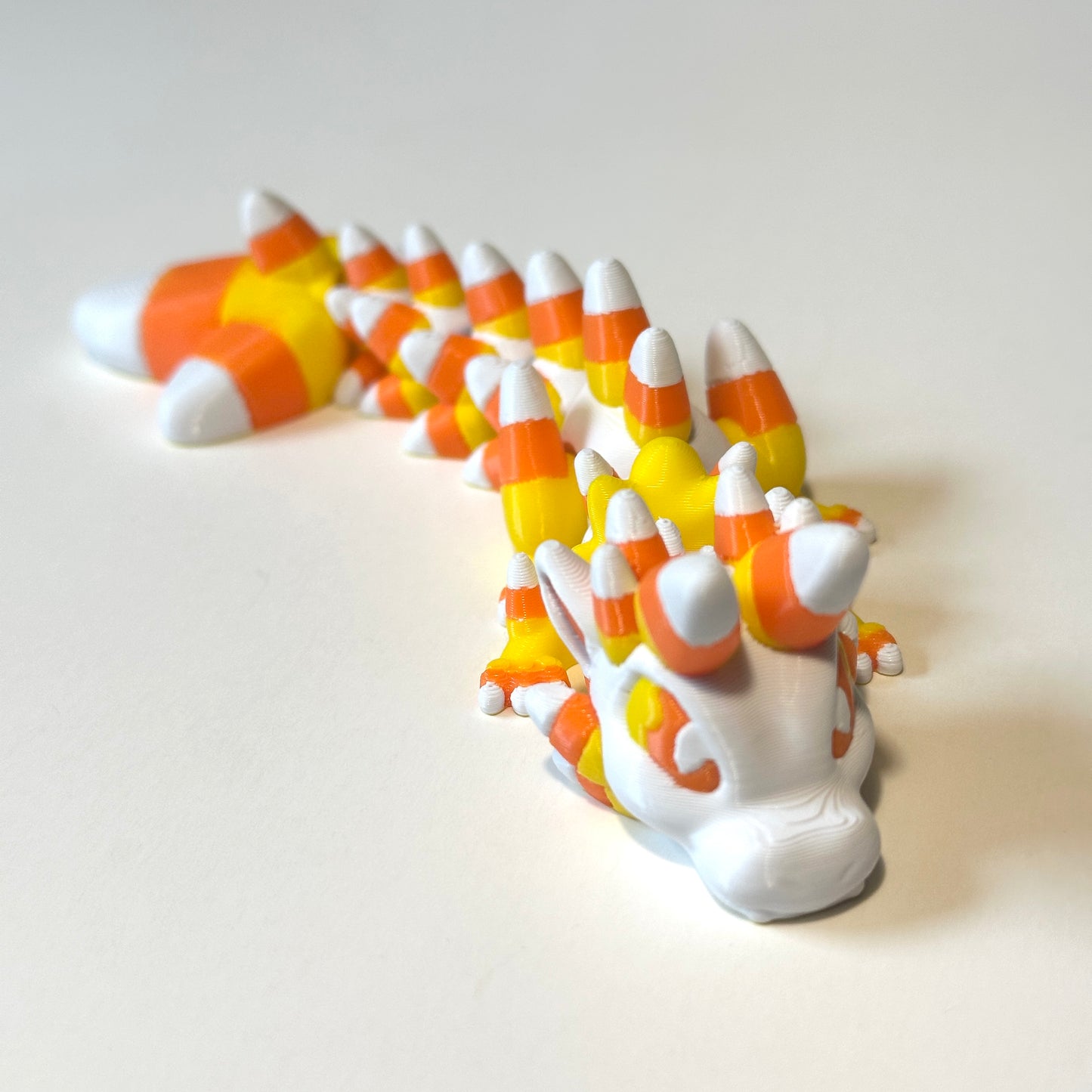 Baby Candy Corn Dragon - 3D Printed Articulating Figure