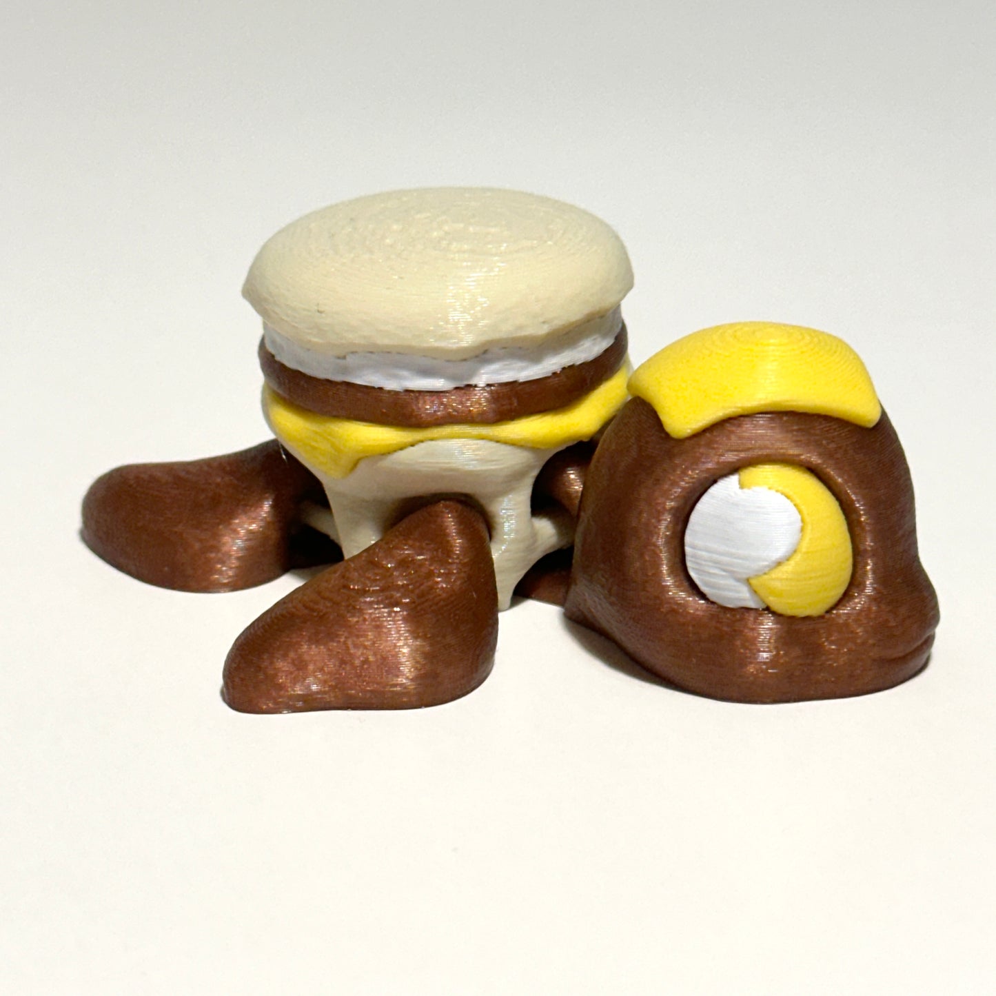 Breakfast Sandwich Turtle - 3D Printed Articulating Figure