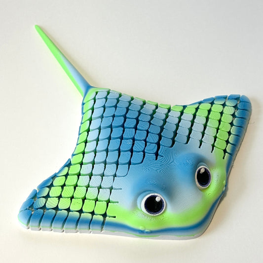 Ray The Manta Ray - 3D Printed Articulating Figure