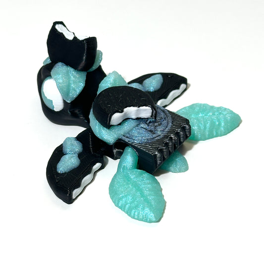 Mint Turtle - 3D Printed Articulating Figure
