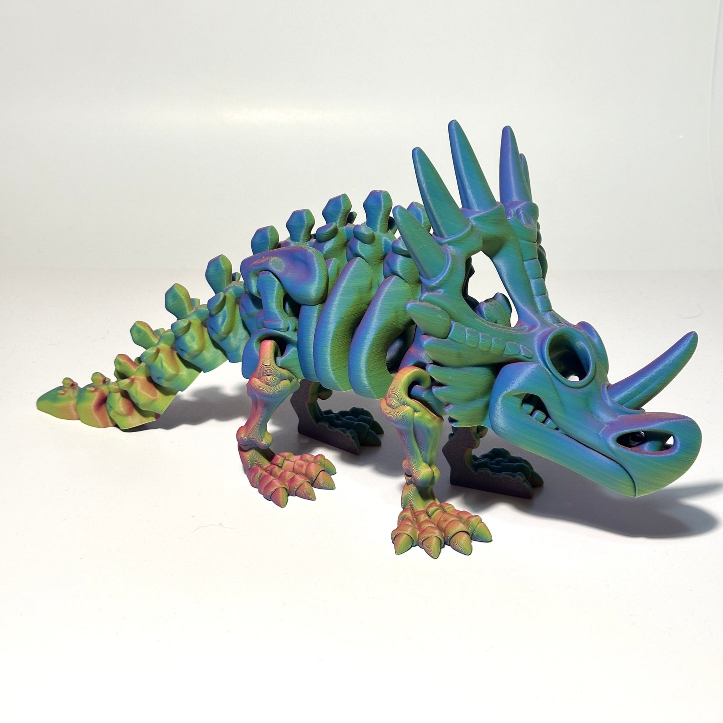 Flexi Skeleton Styracosaurus - 3D Printed Articulating Figure