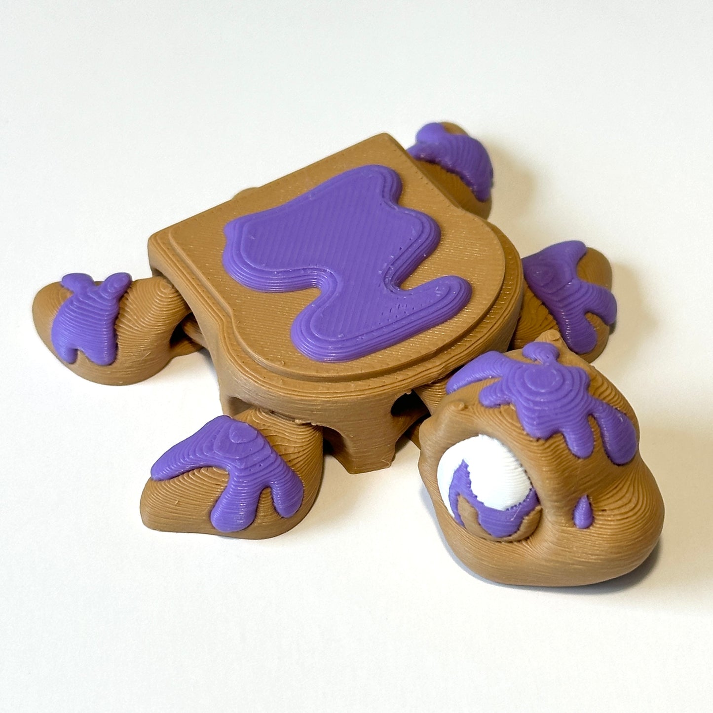 Jelly Toast Turtle - 3D Printed Articulating Figure