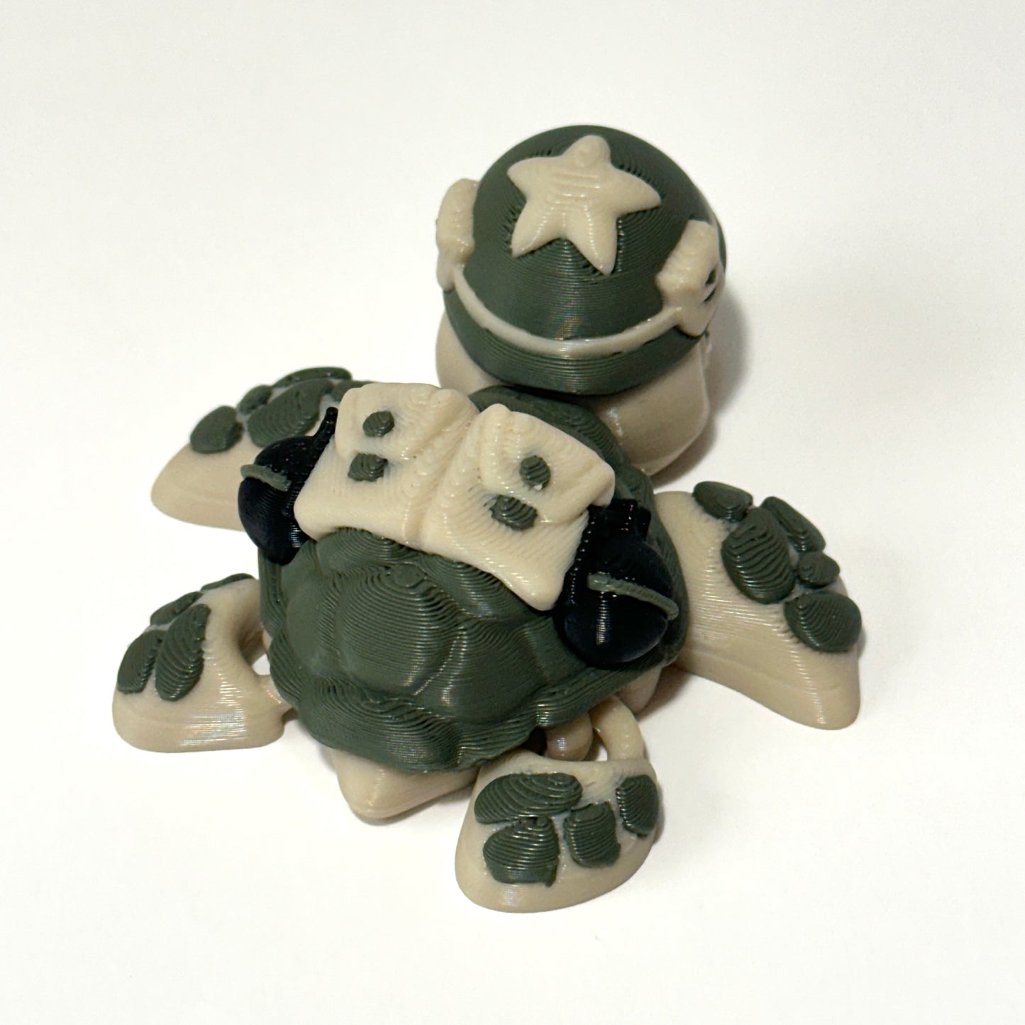 Military Turtles - 3D Printed Articulating Figure