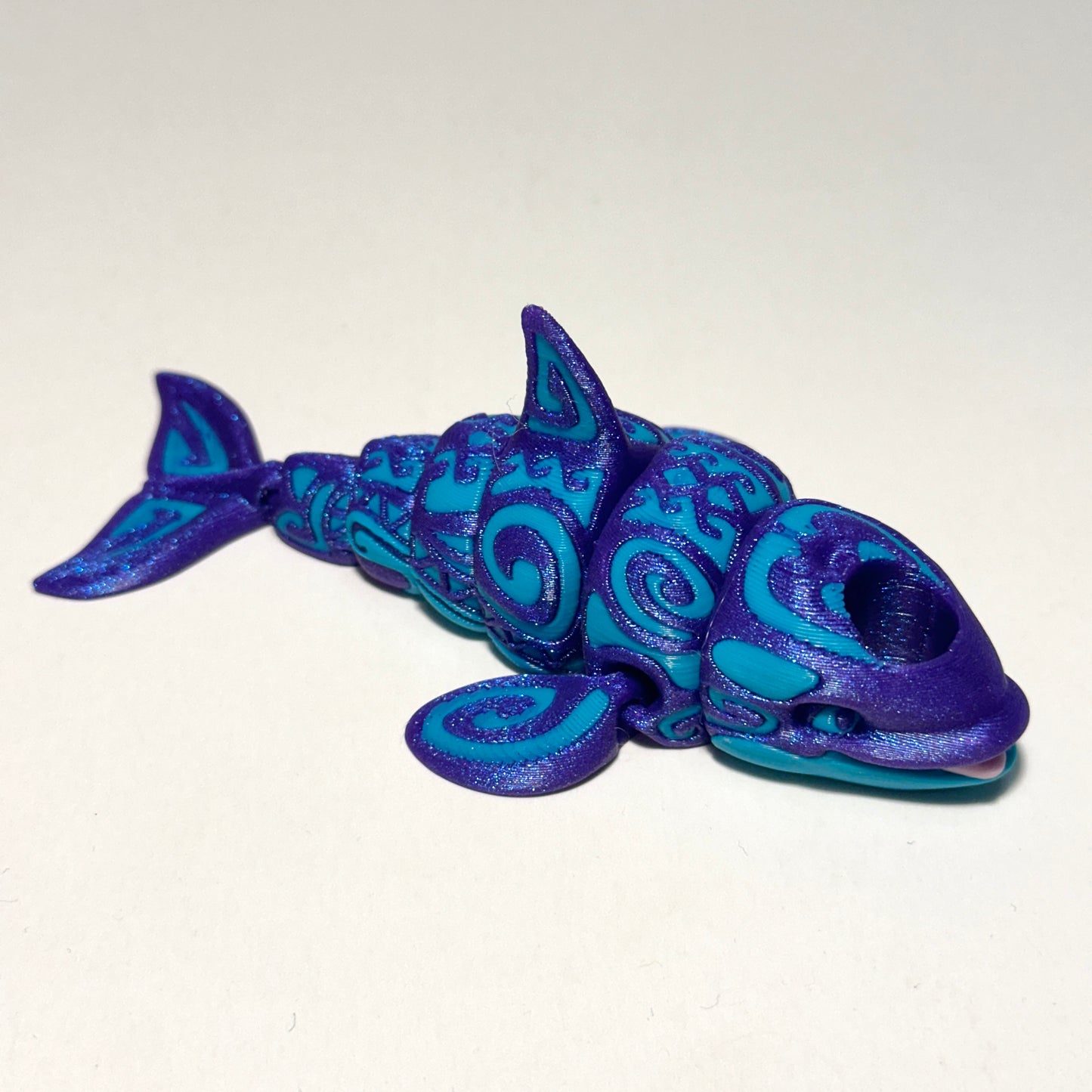 Tattooed Orca - 3D Printed Articulating Figurine