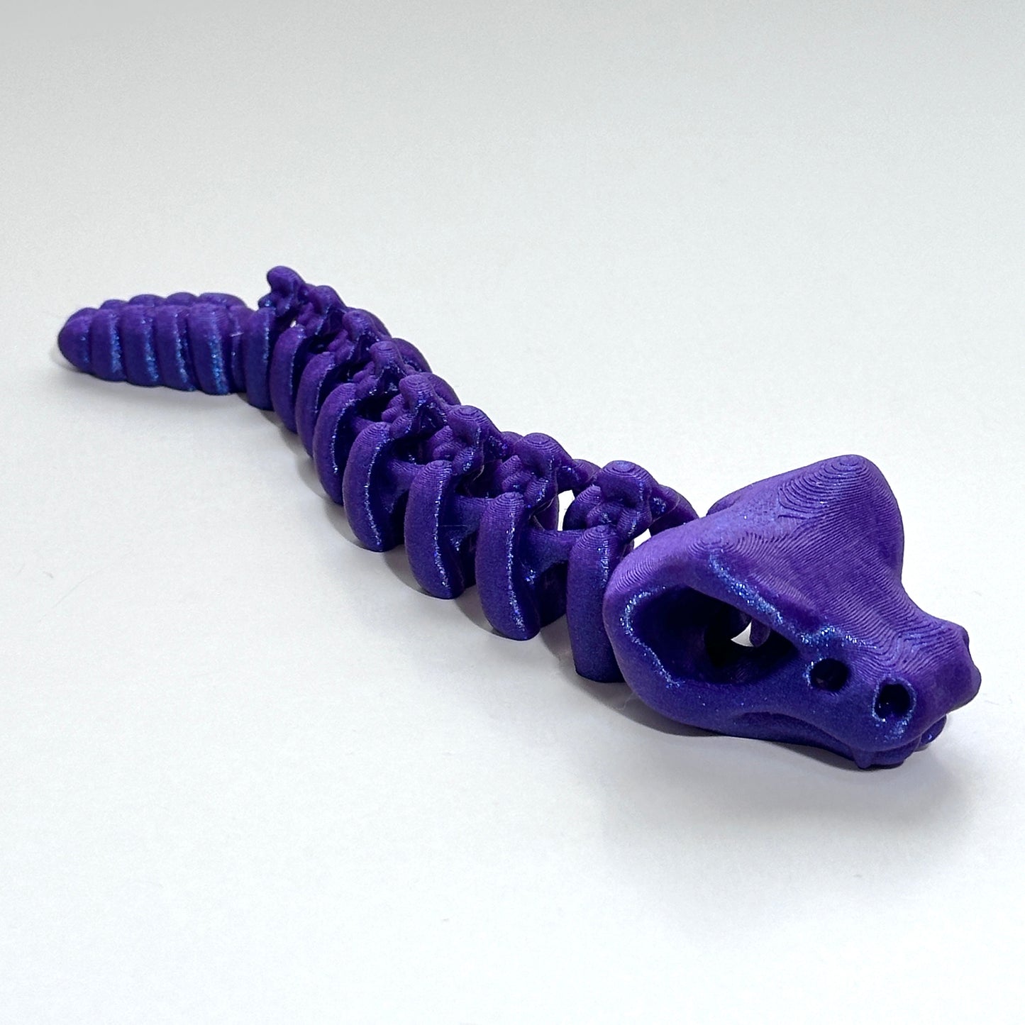Cinder Skeleton Rattlesnake - 3D Printed Articulating Figure