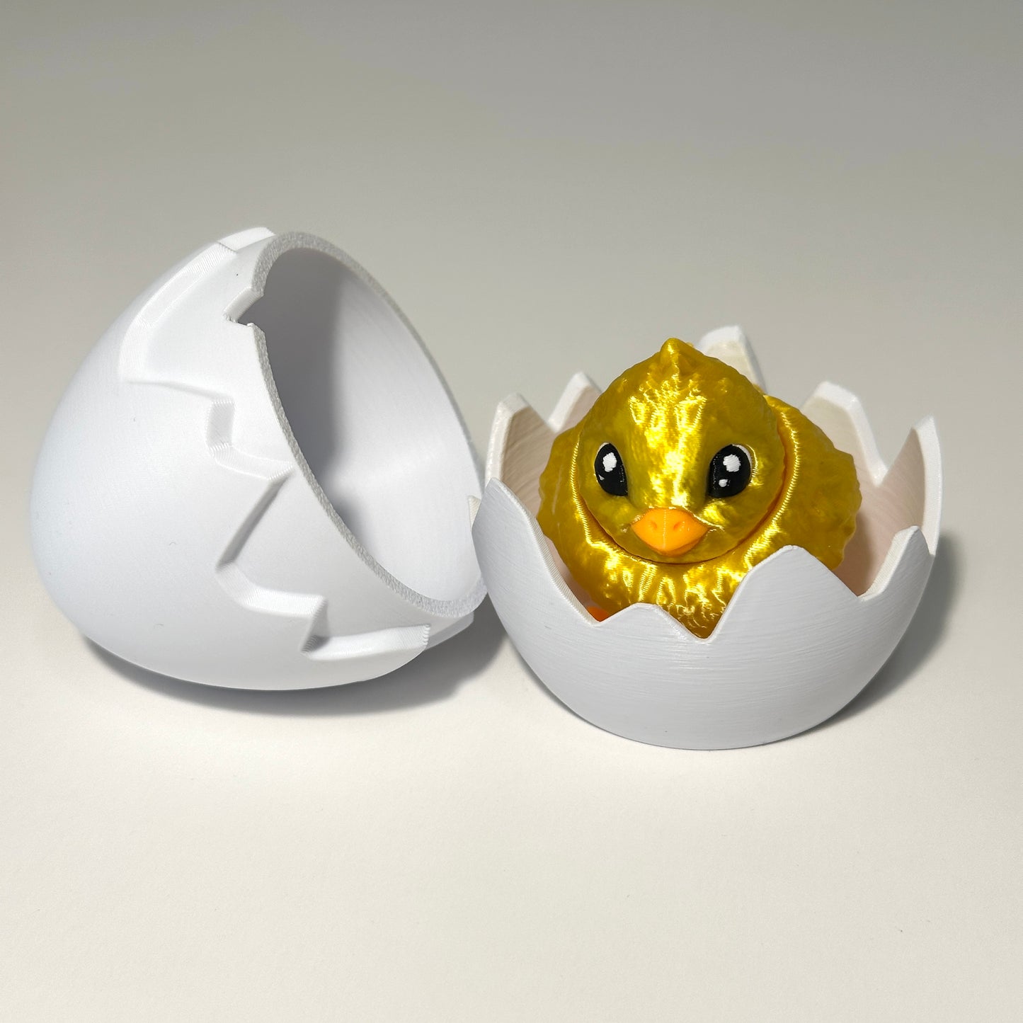 Chick and Egg - 3D Printed Articulating Figure