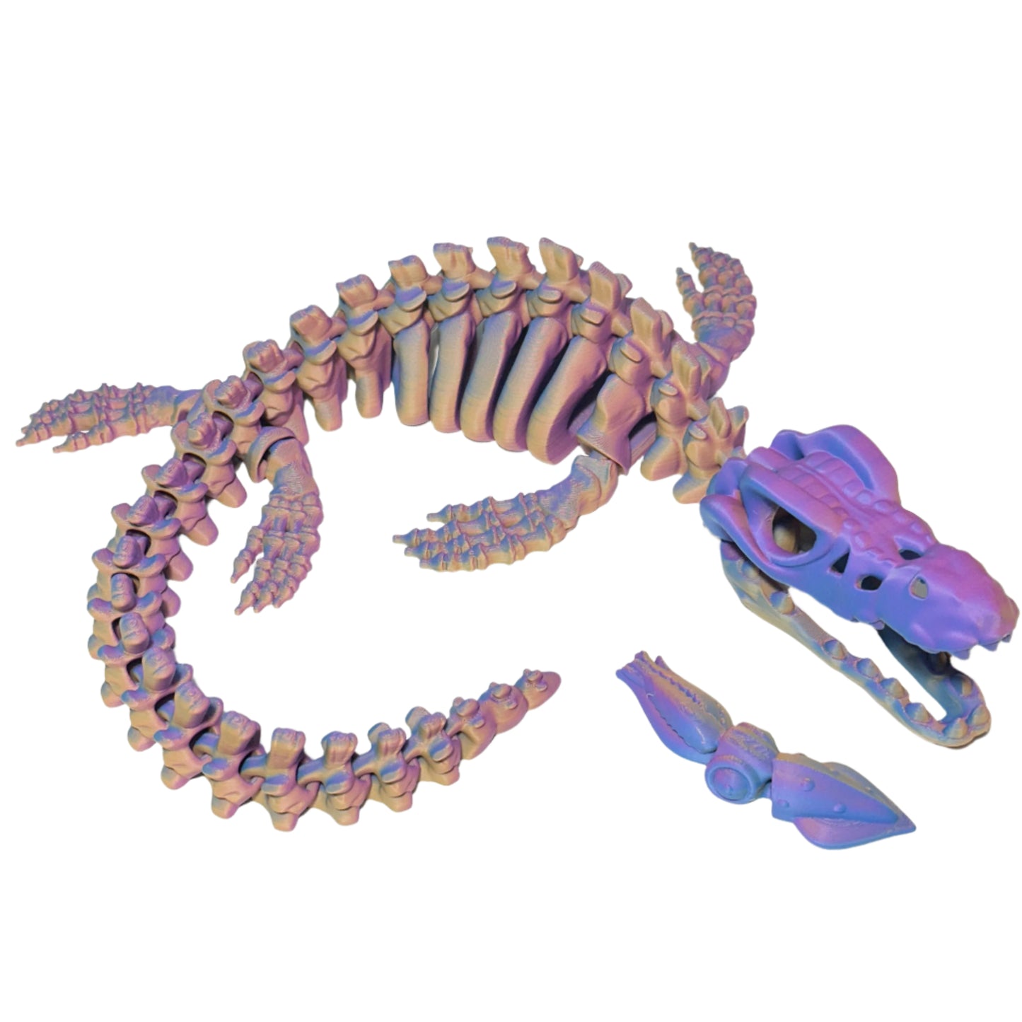 Giant Flexi Skeleton Mosasaurus - 3D Printed Articulating Figure